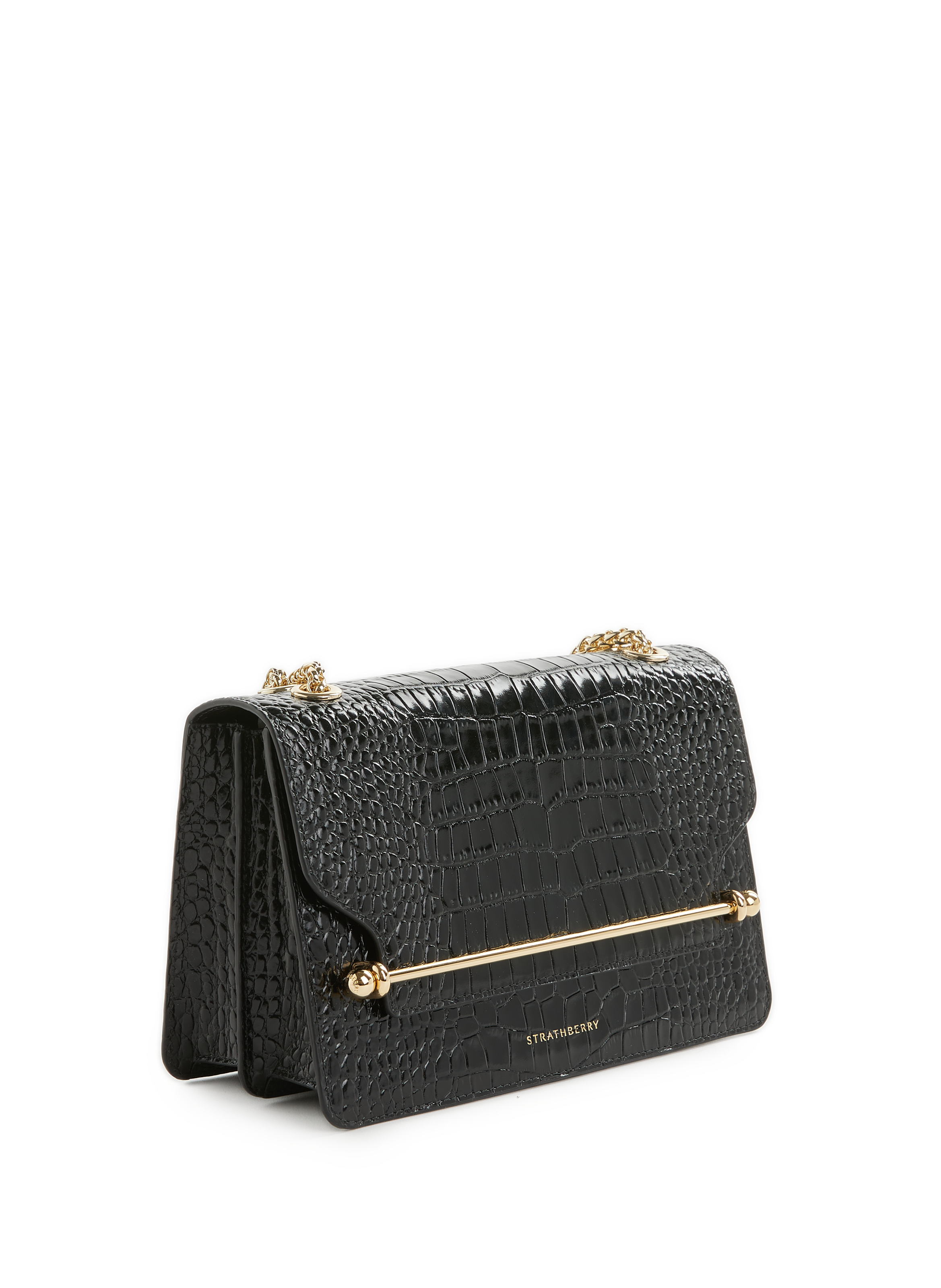 Sac à bandoulière en cuir embossé