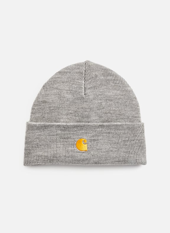 Chase ribbed knit beanie Golden by CARHARTT WIP CARHARTT WIP Chase ribbed knit beanie Golden