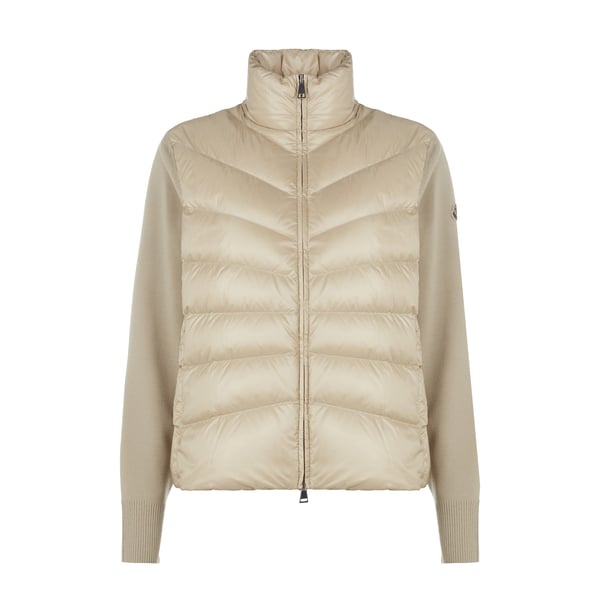 Doudoune avec empiècement en coton