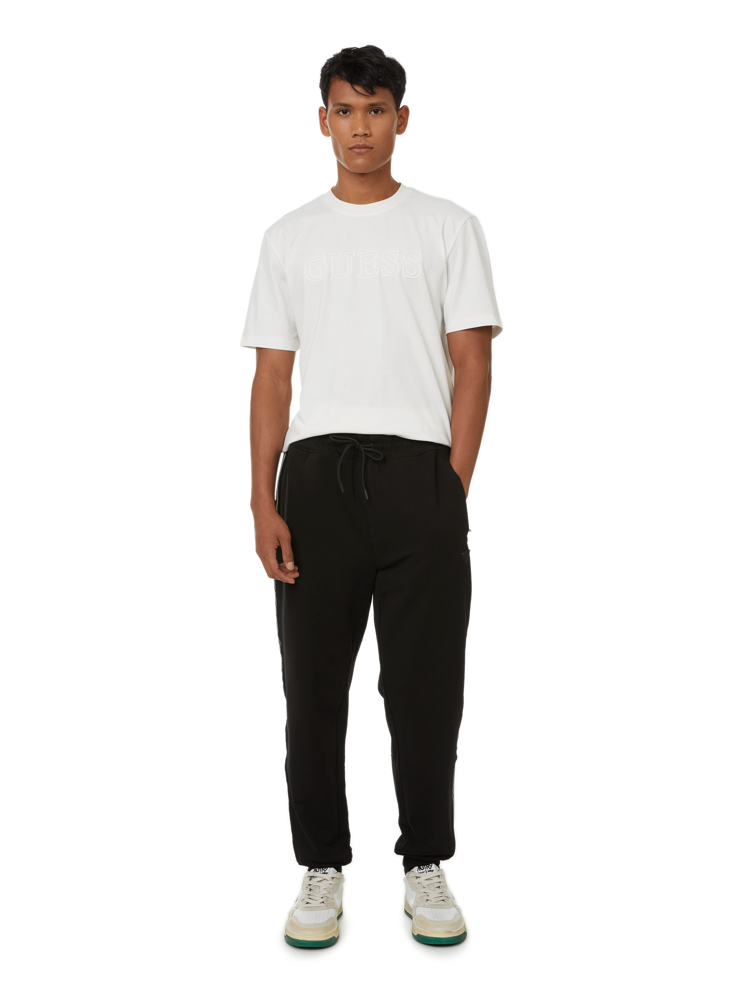 Tee-shirt en coton GUESS Beige