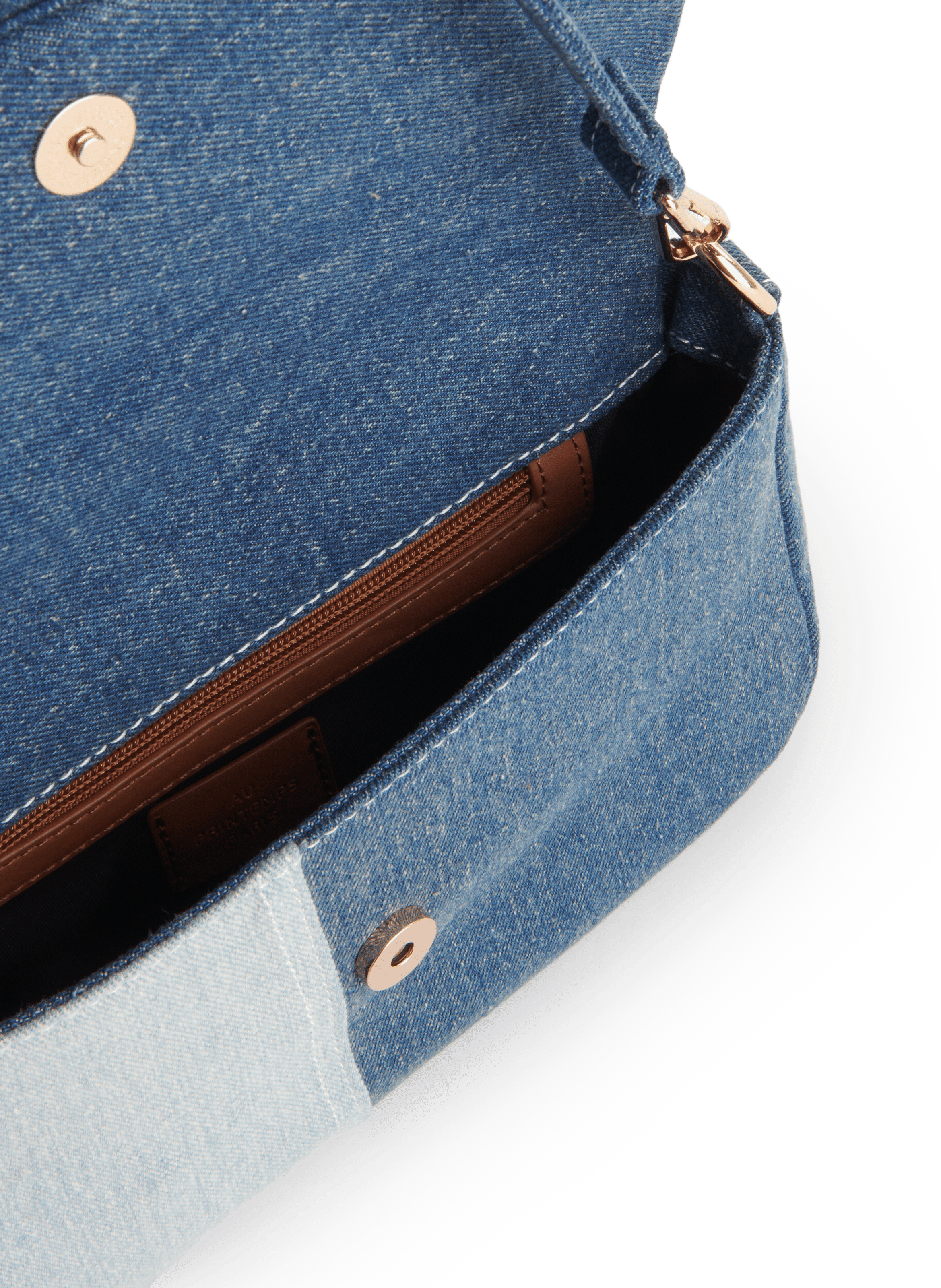 Sac à main en coton AU PRINTEMPS PARIS Bleu