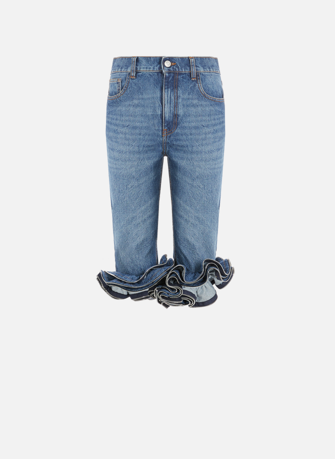 COPERNI cropped ruffled jeans