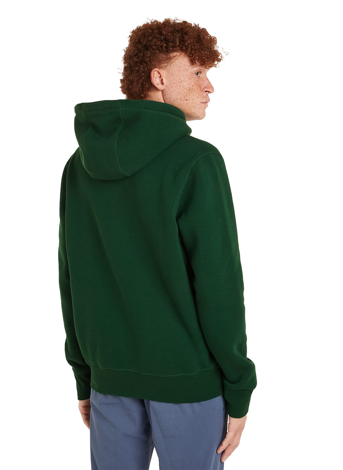 Organic cotton and recycled polyester hoodie TOMMY HILFIGER Green