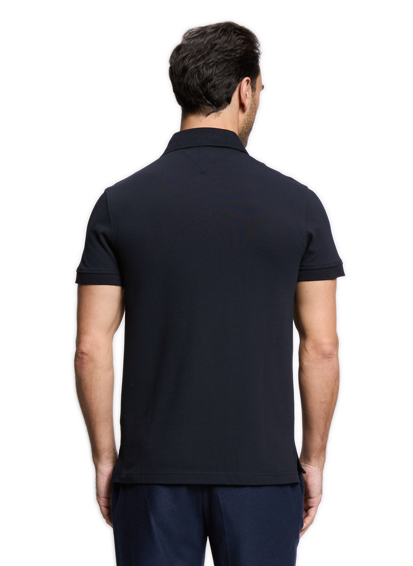 Straight-fit cotton piqué shirt TOMMY HILFIGER Multicolour