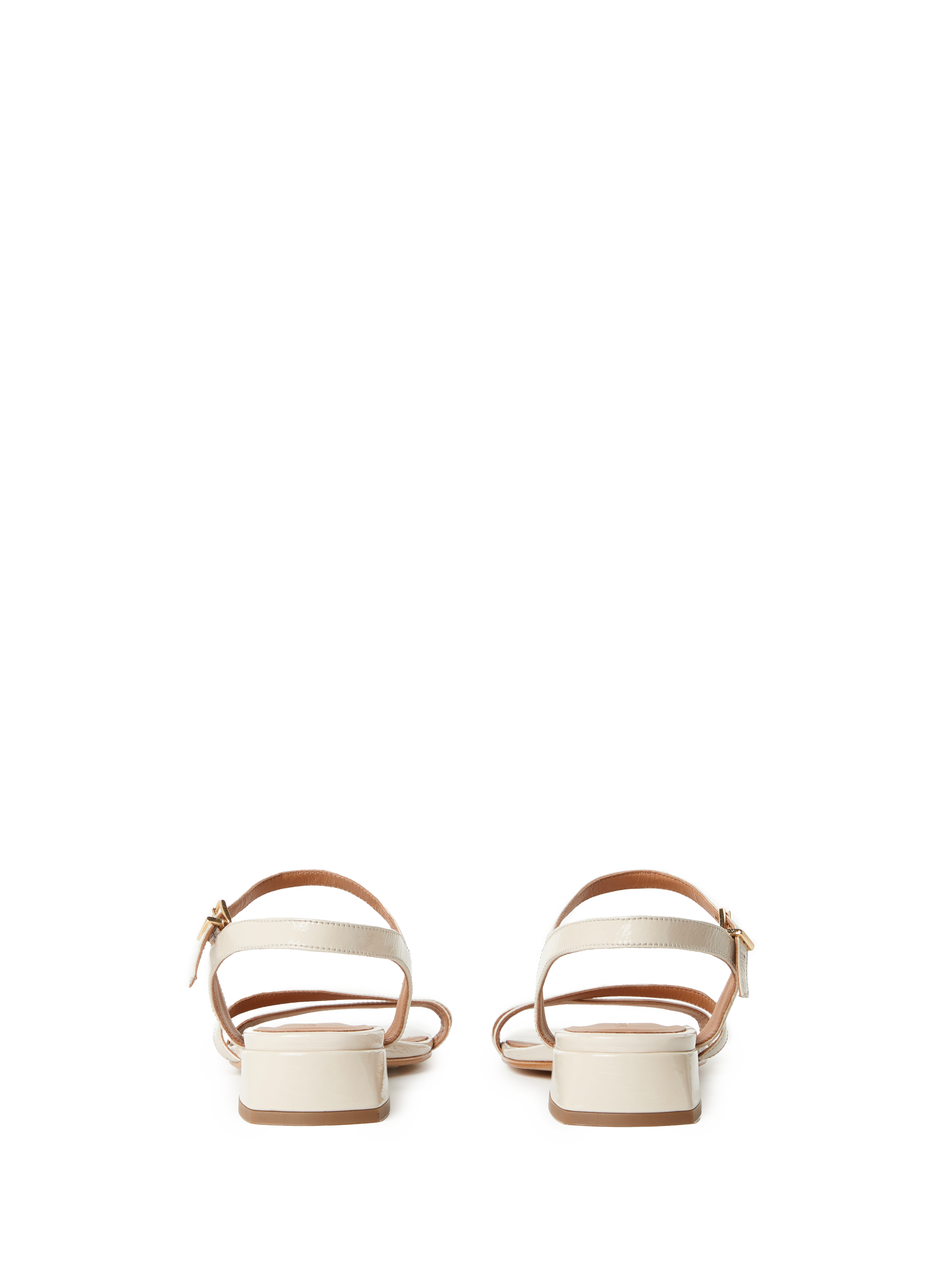 Sandales plates en cuir COLOMBE SAISON 1865 Beige