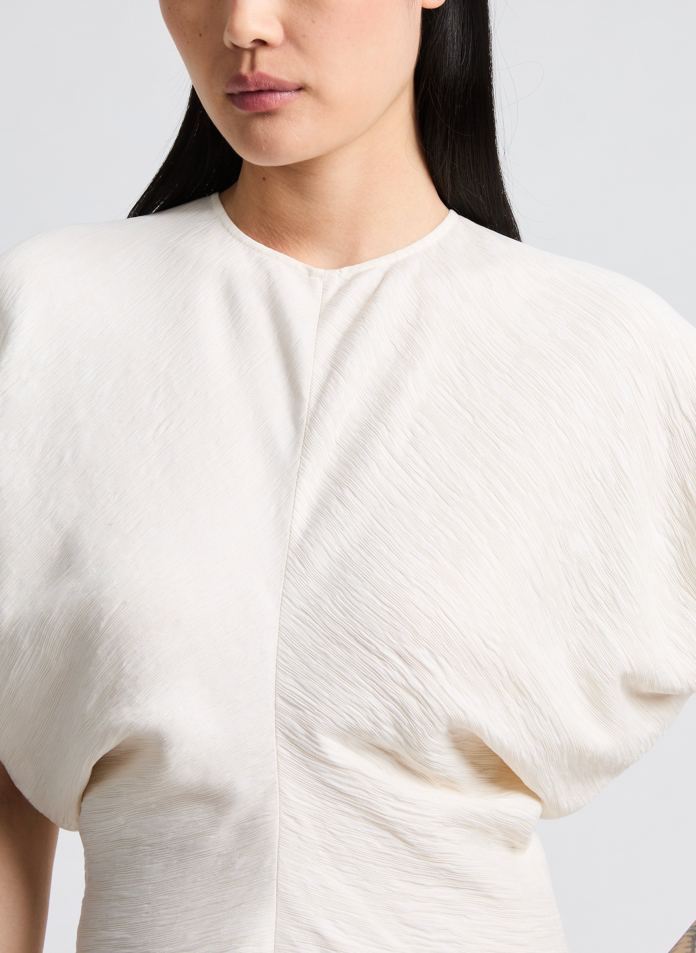 Long draped Dress TOTEME White