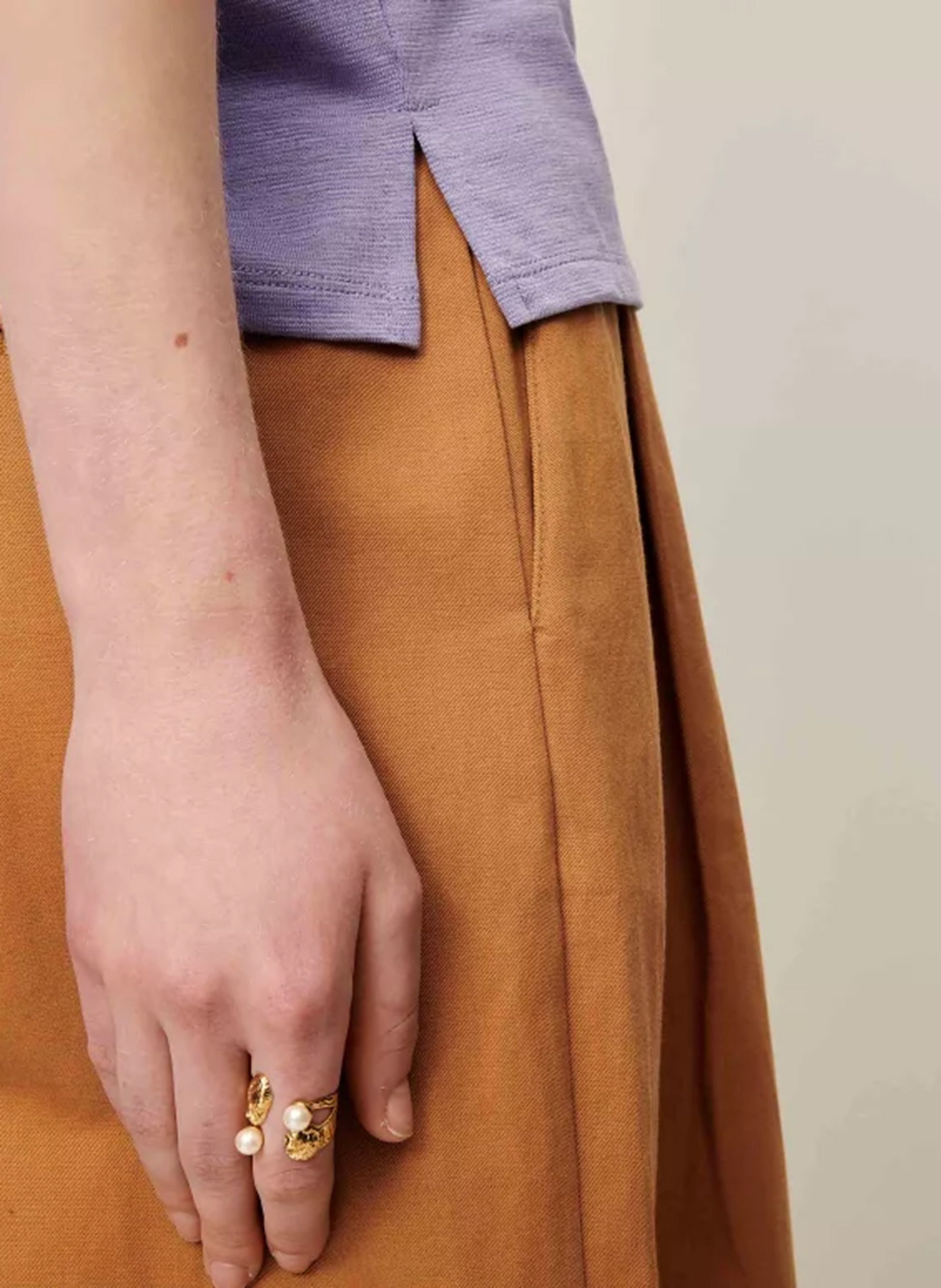 Bague en laiton recyclé valya SESSUN Doré