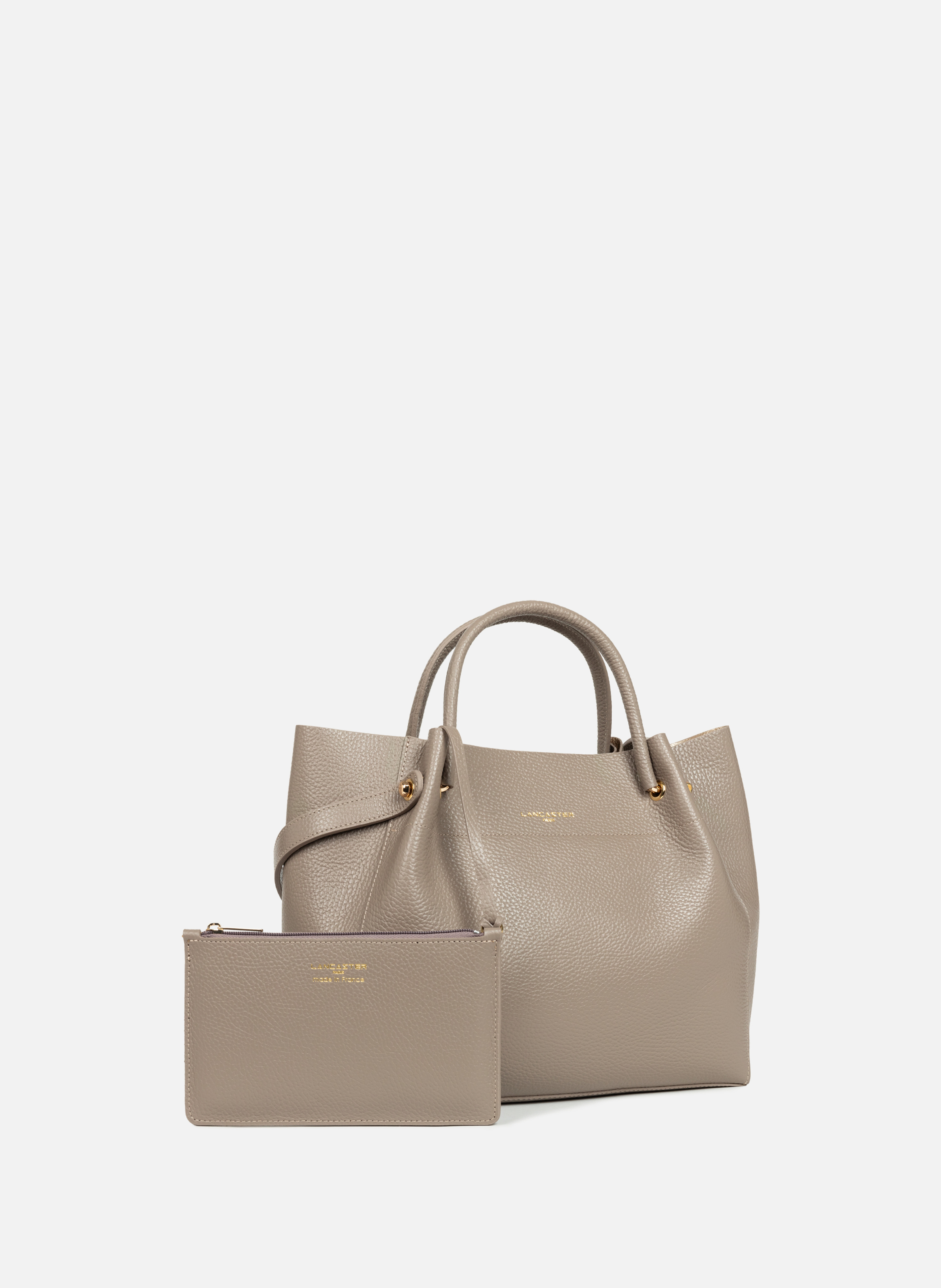 Tote bag - Foulonné Double LANCASTER Grey