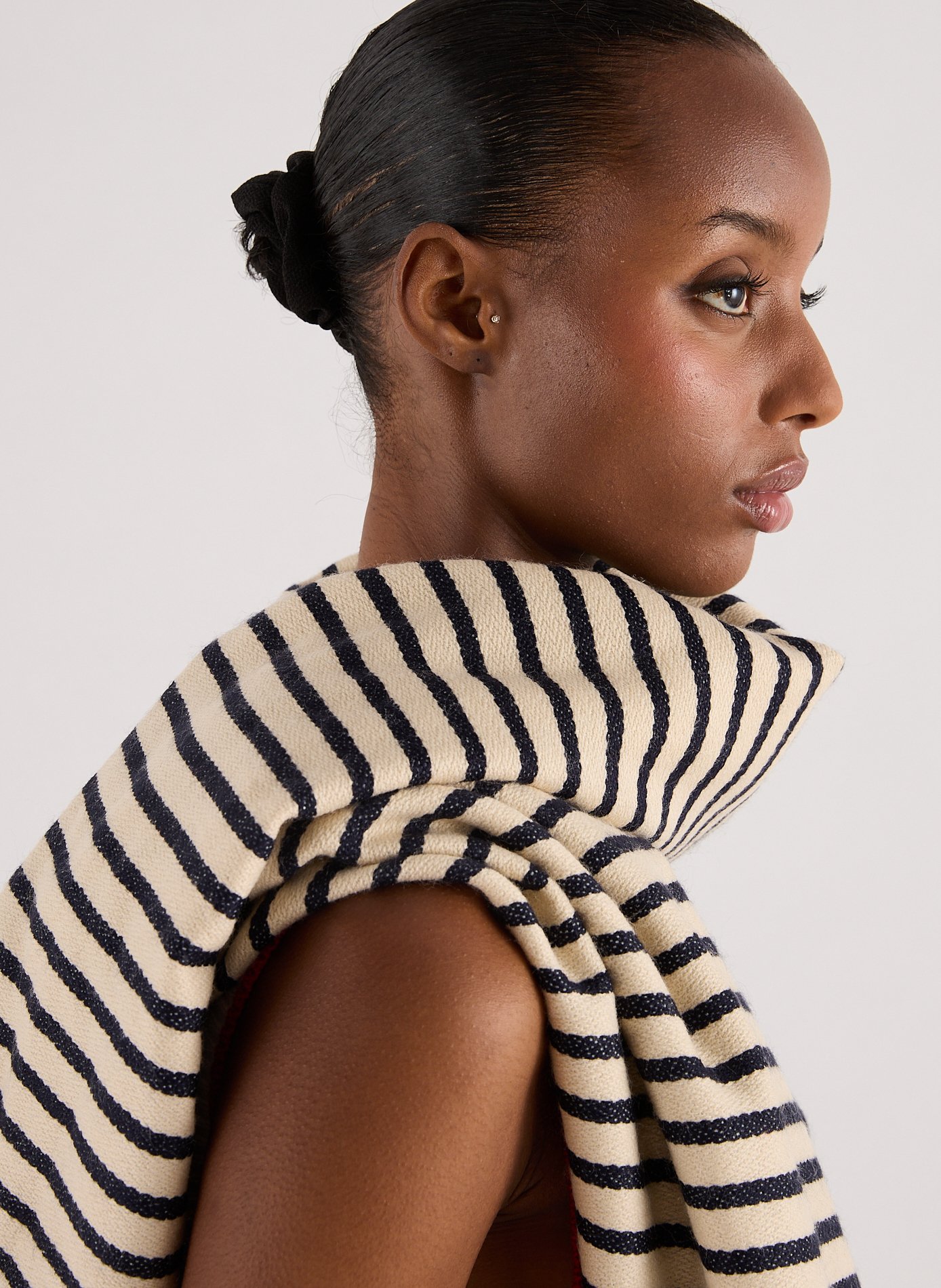 Check scarf AU PRINTEMPS PARIS Beige