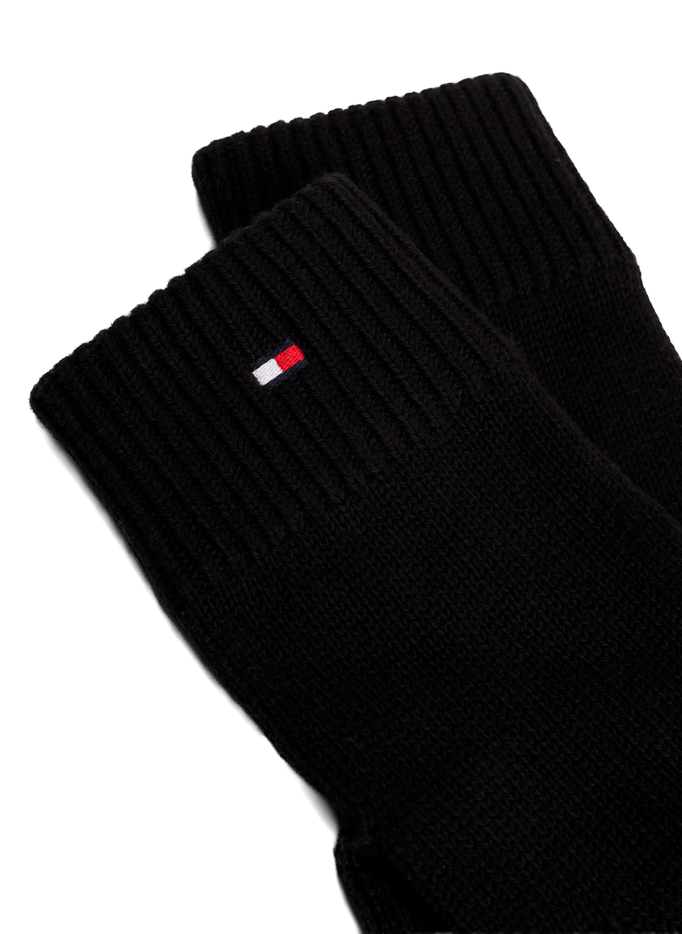 Embroidered gloves with cashmere TOMMY HILFIGER Black