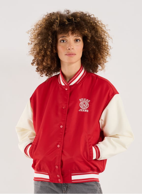 Two-tone bomber jacket Red by GUESS GUESS Two-tone bomber jacket Red