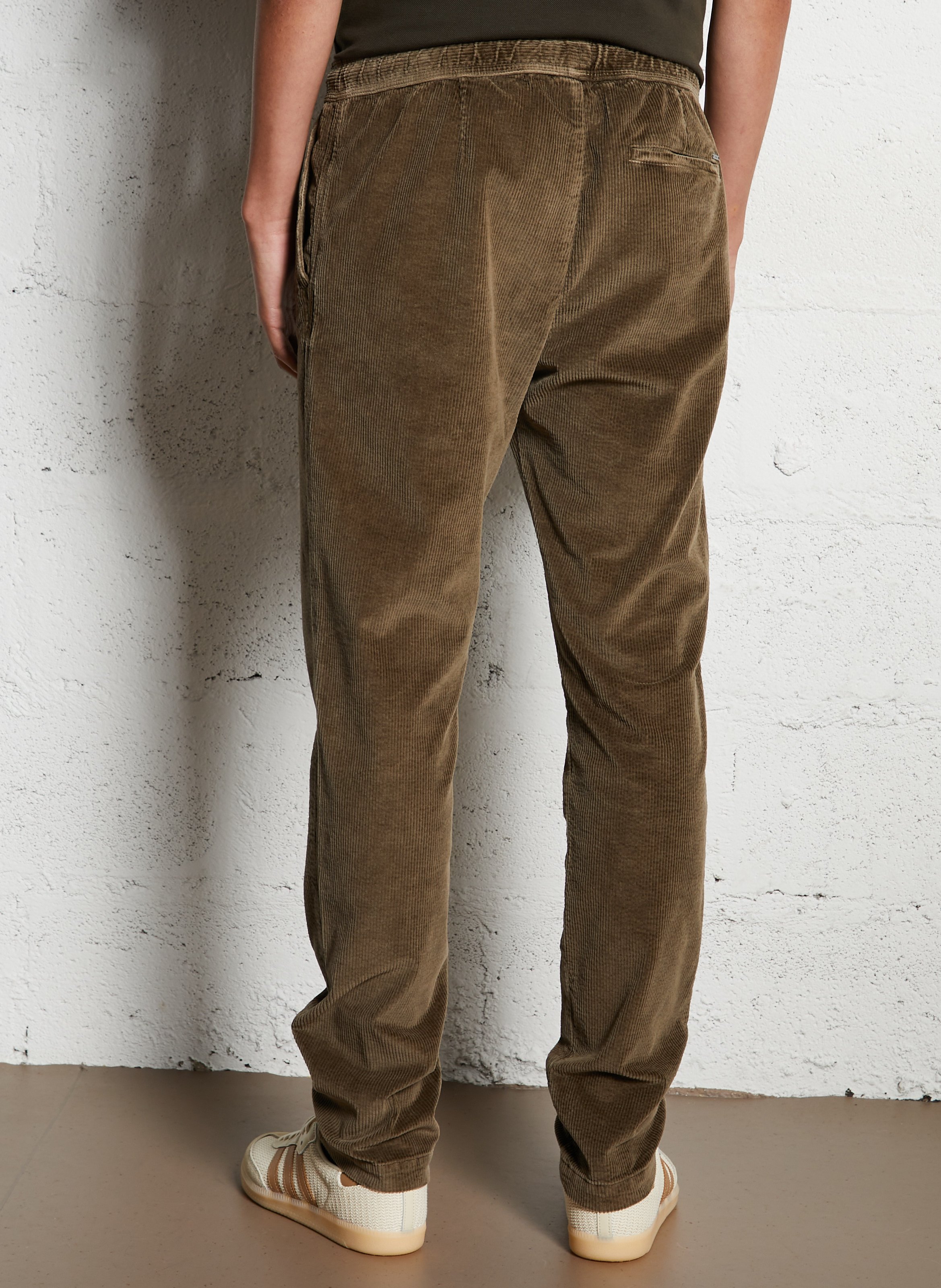 Pantalon droit en coton mélangé IKKS Marron