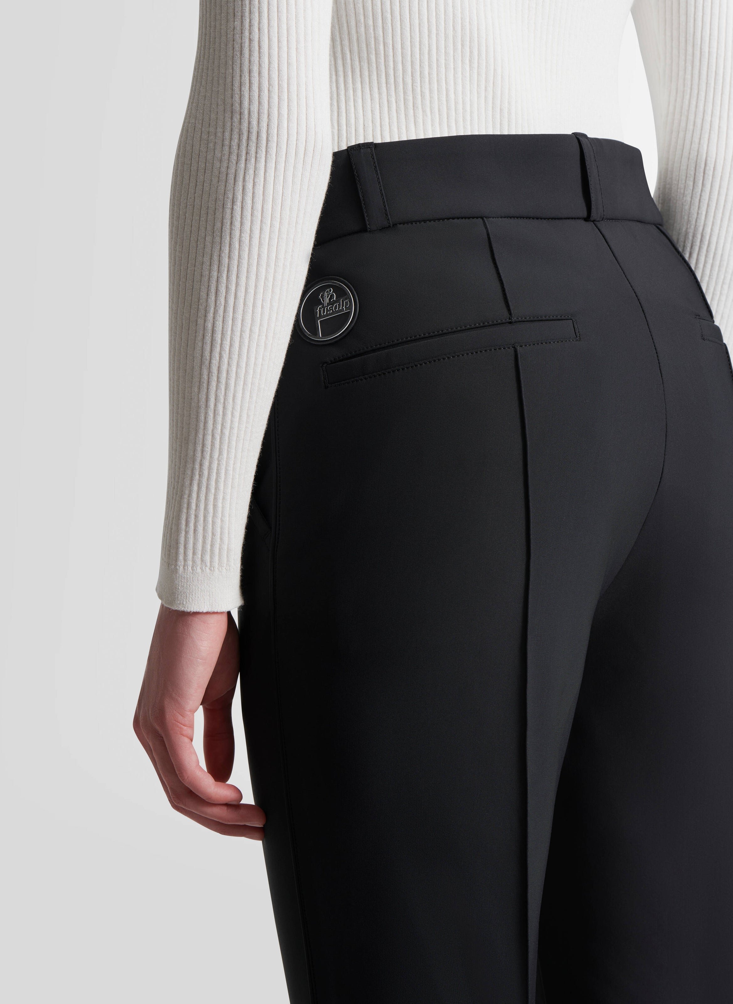 Pantalon alie coupe regular FUSALP Noir