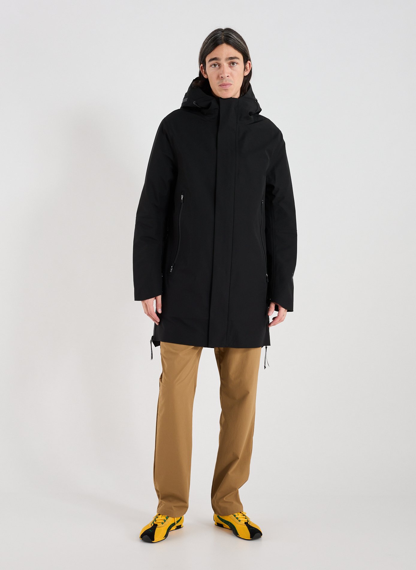 Parka with removable lining and hood KRAKATAU Black