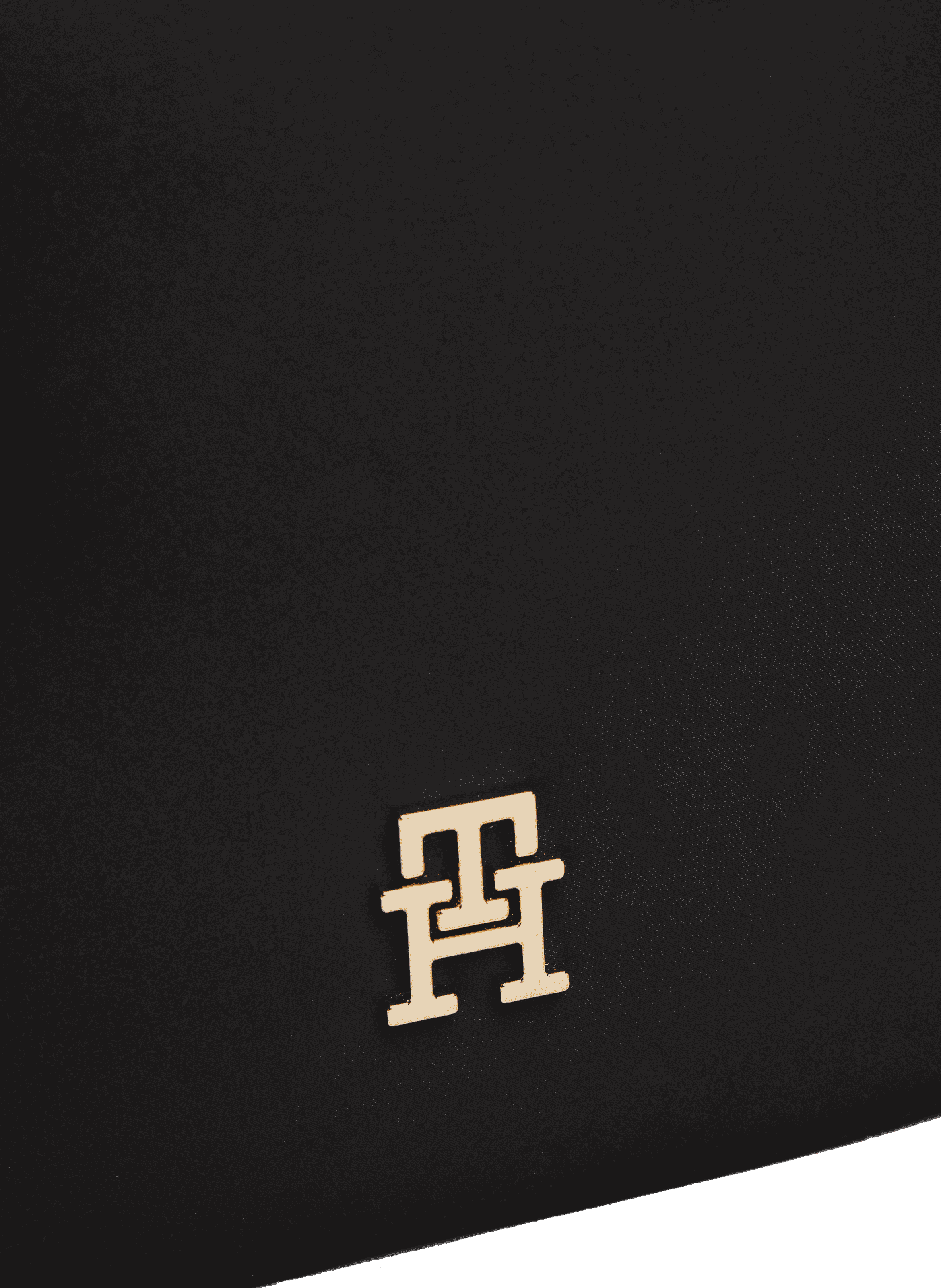 Handbag with metal handle in bracelet style TOMMY HILFIGER Black