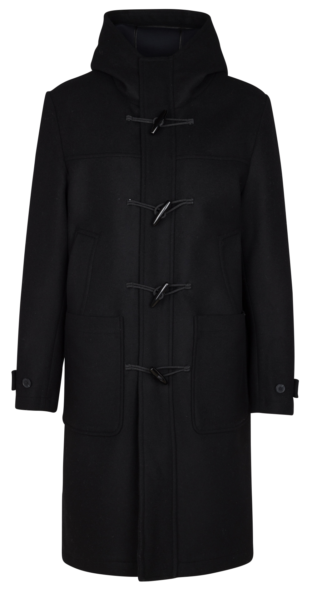 Manteau col montant en laine mélangée IKKS Noir