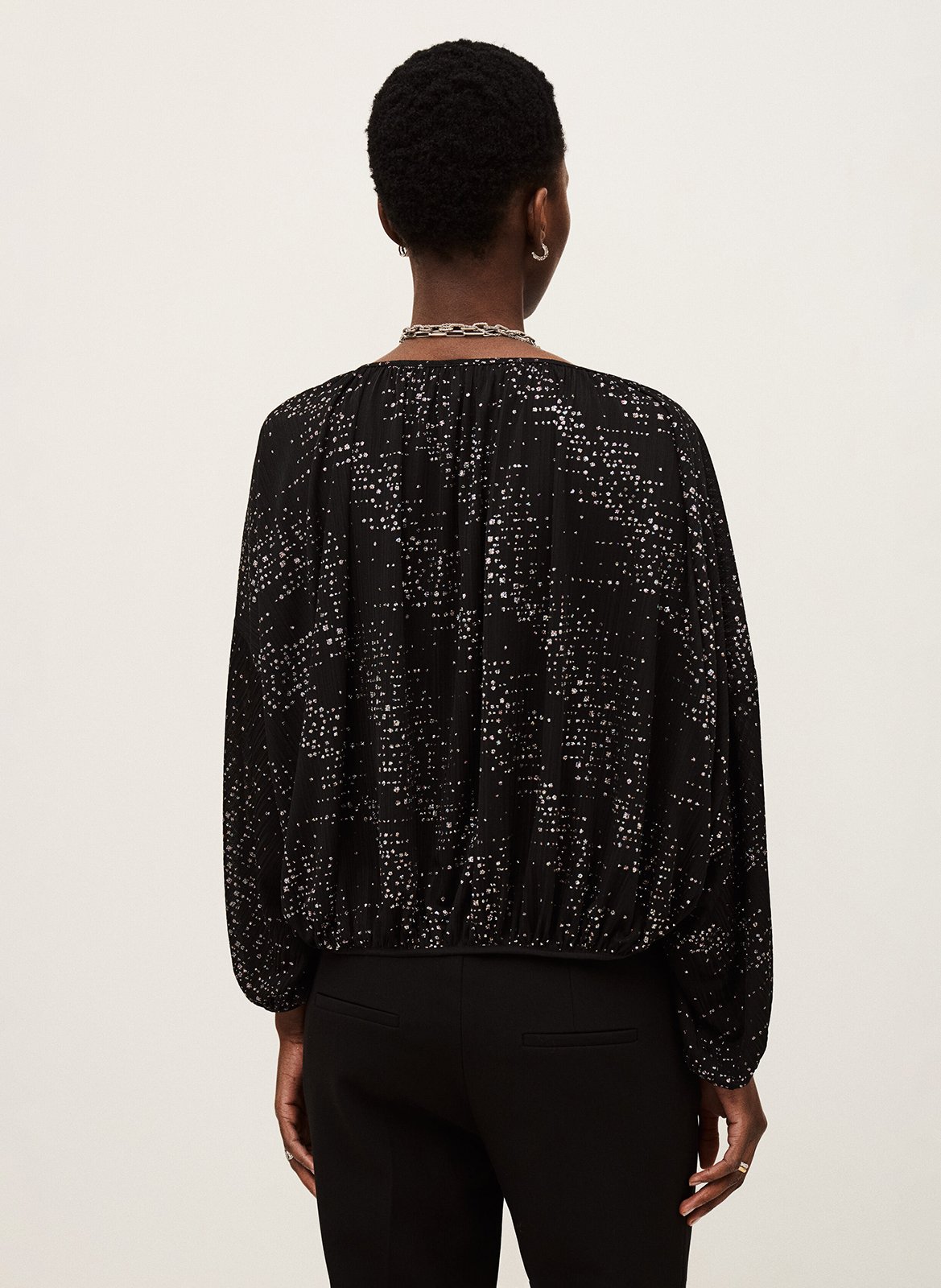 Blouse ample à détail brillant torny BA&SH Noir