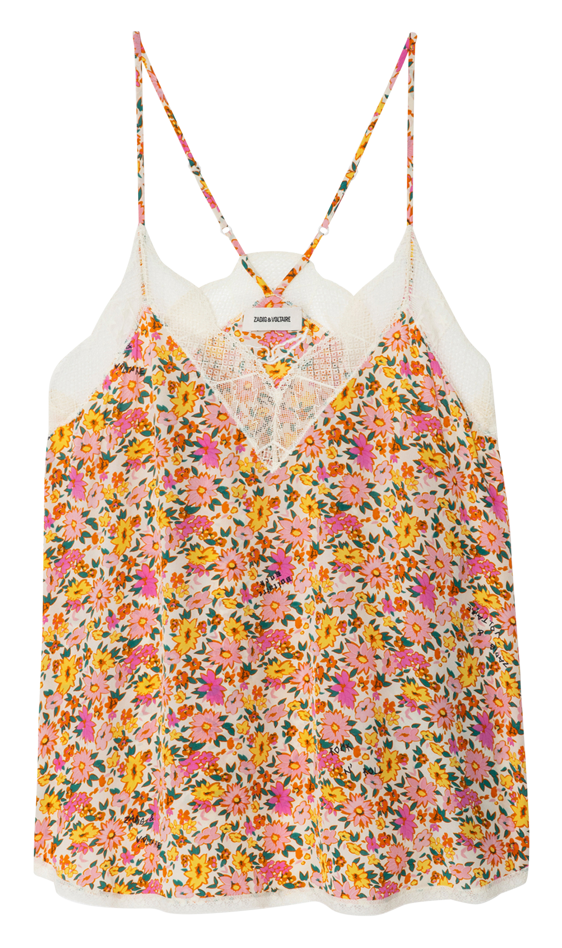 Caraco col v imprimé christy ZADIG&VOLTAIRE Blanc