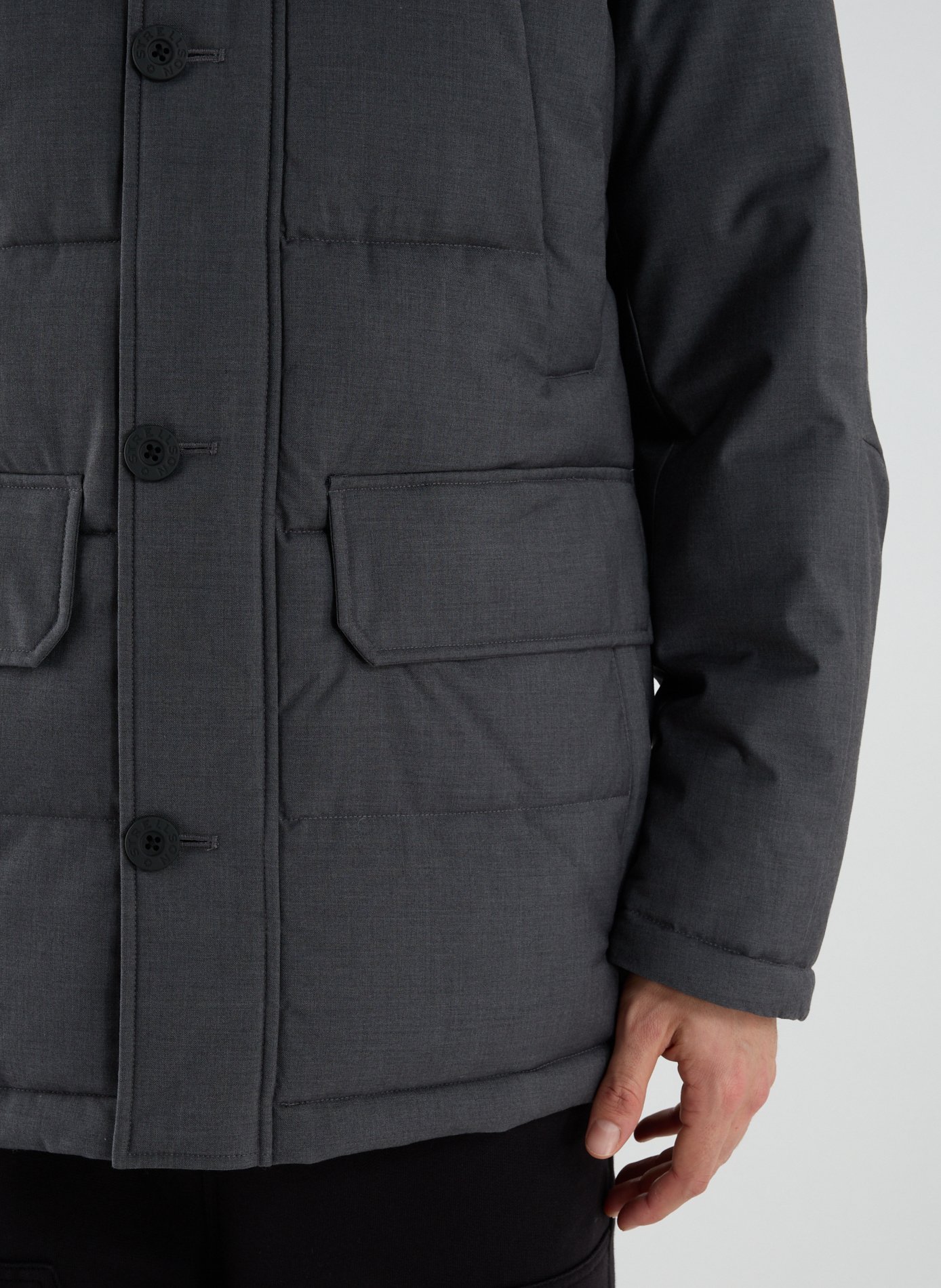 Plaza 3.0 Quilted Hooded Jacket STRELLSON Grey