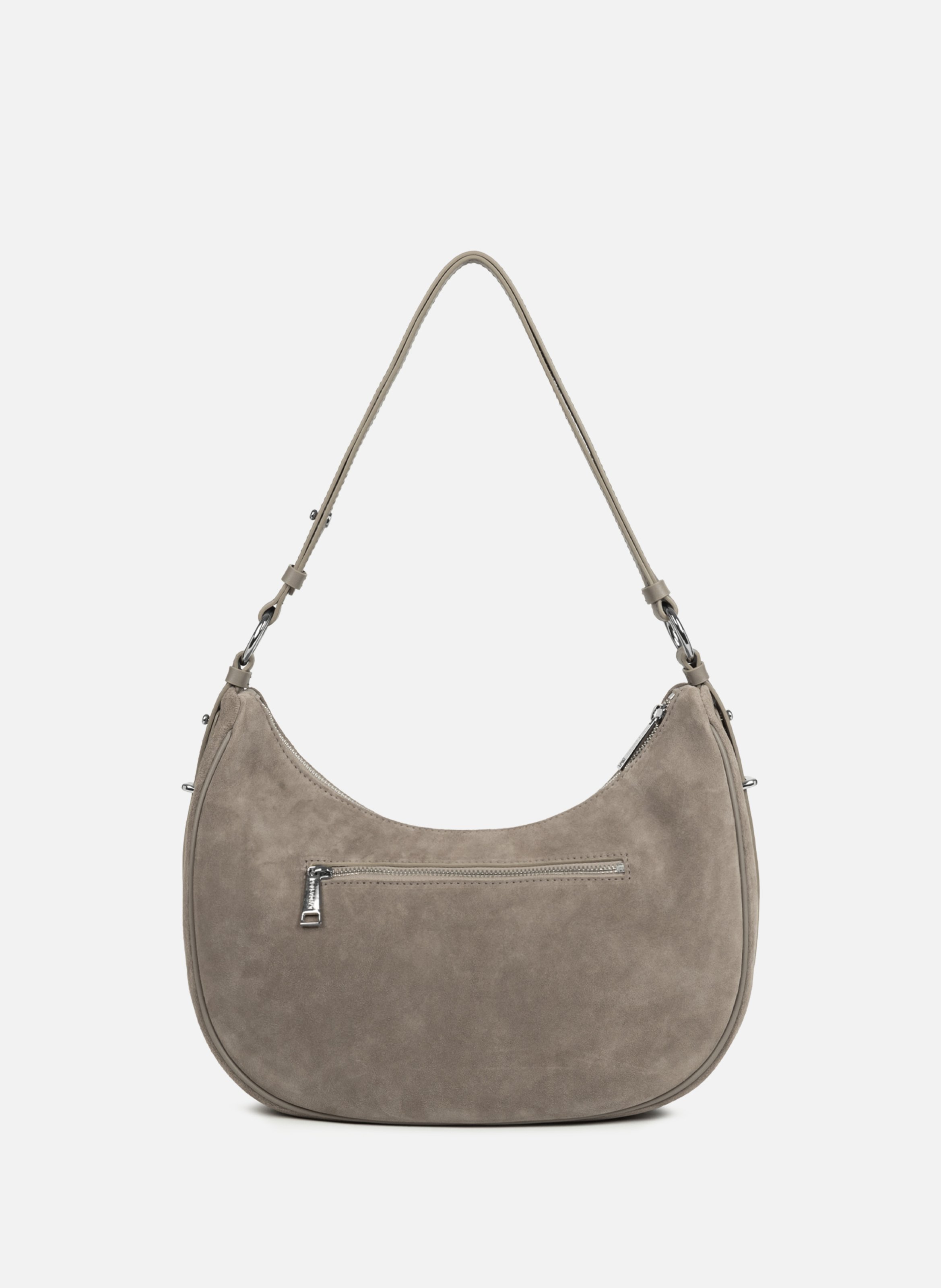 Large shoulder bag - Suède LANCASTER Grey