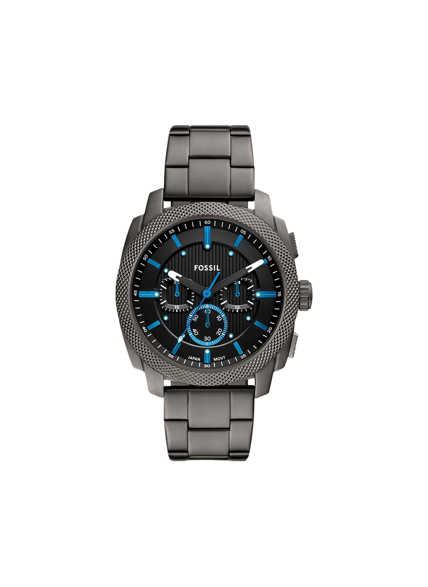 Montre Machine en acier FOSSIL Noir