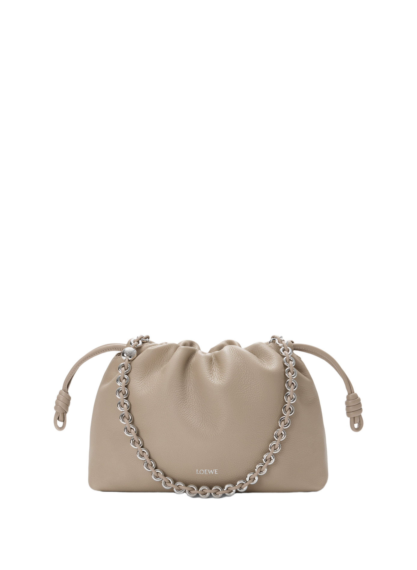 <p>Flamenco medium purse in grained calf leather</p> LOEWE Beige