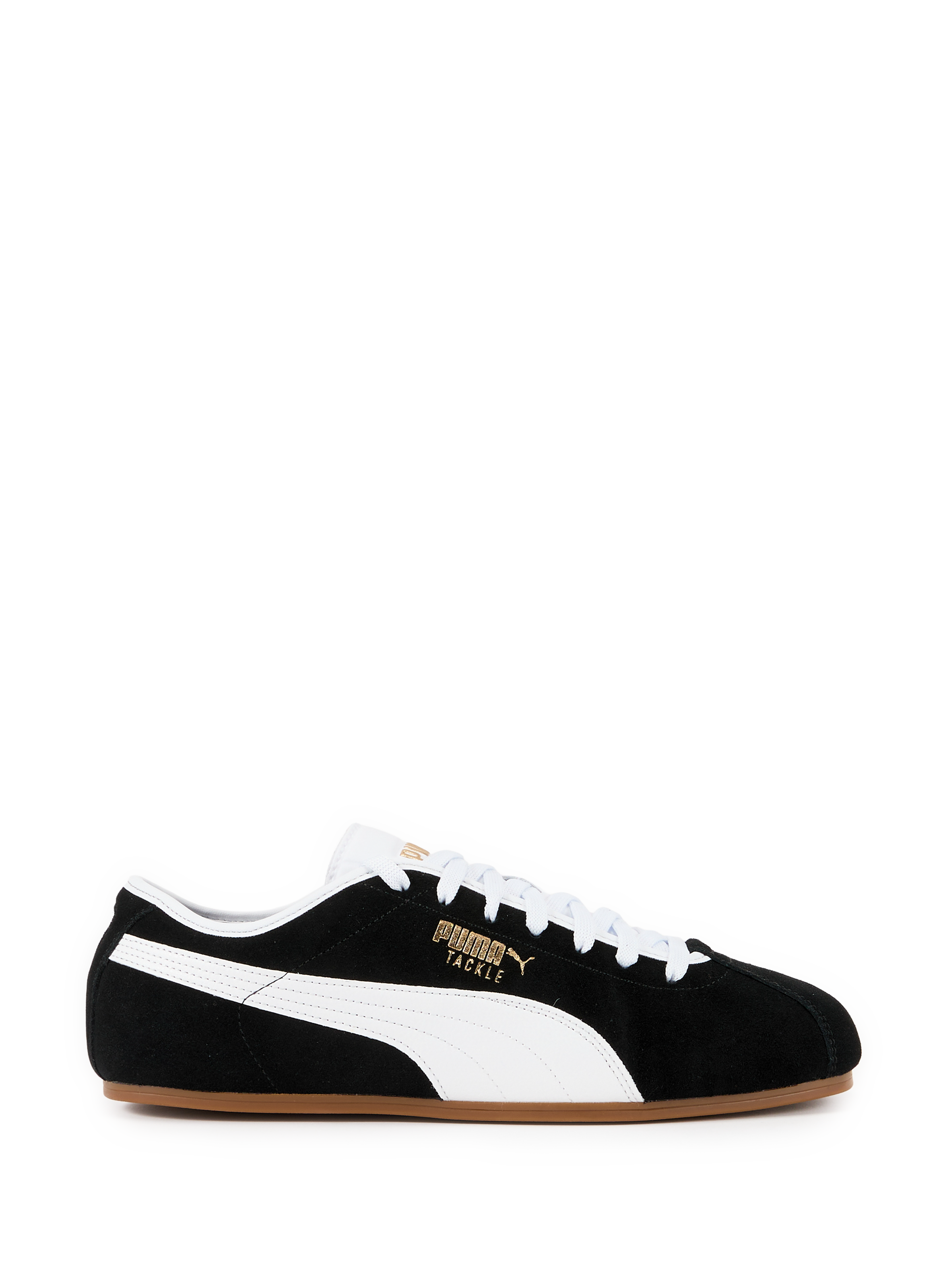 Suede and Mixed Leather Tackle Sneakers PUMA Black