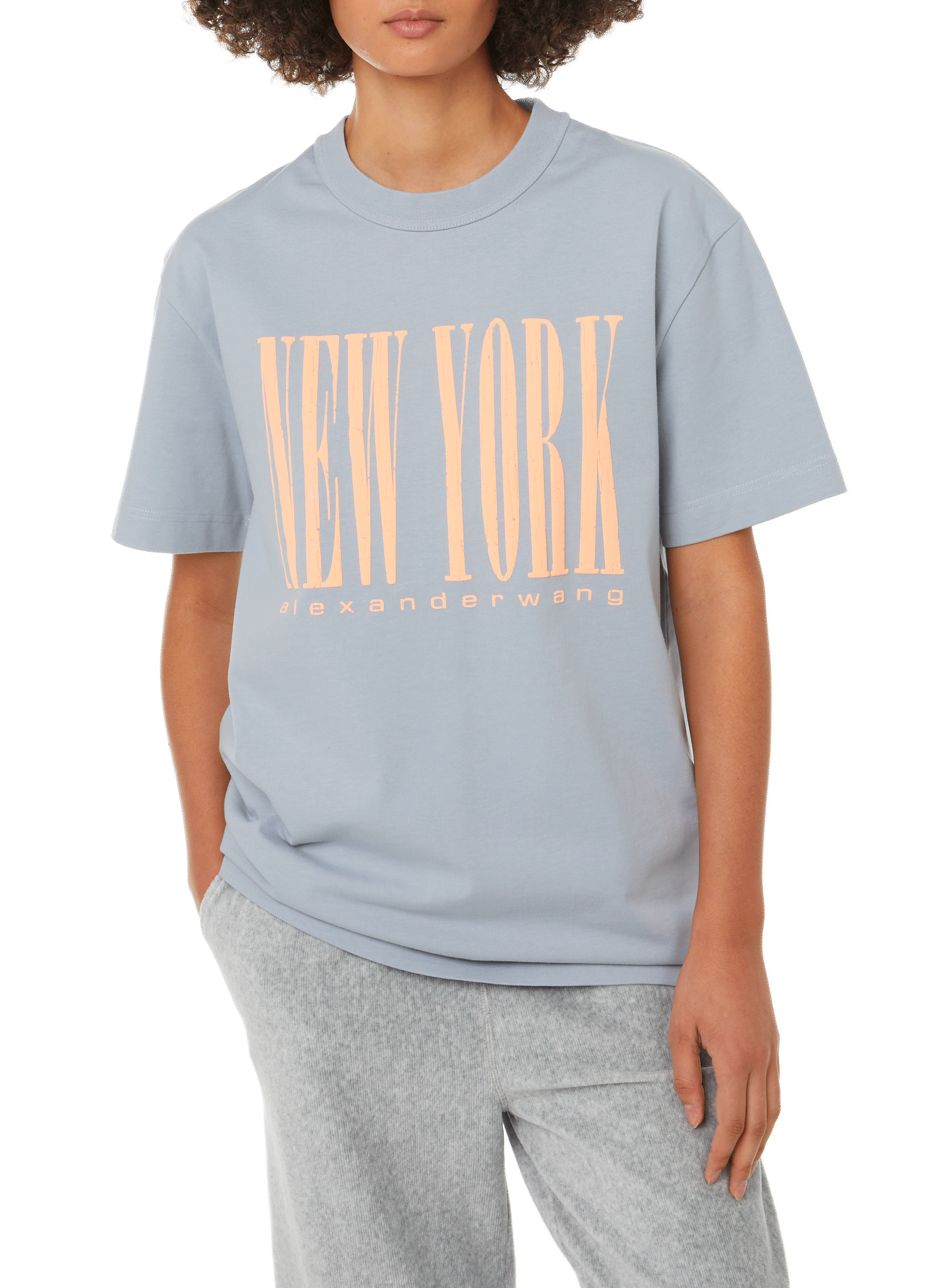 Printed cotton T-shirt ALEXANDER WANG Multicolour