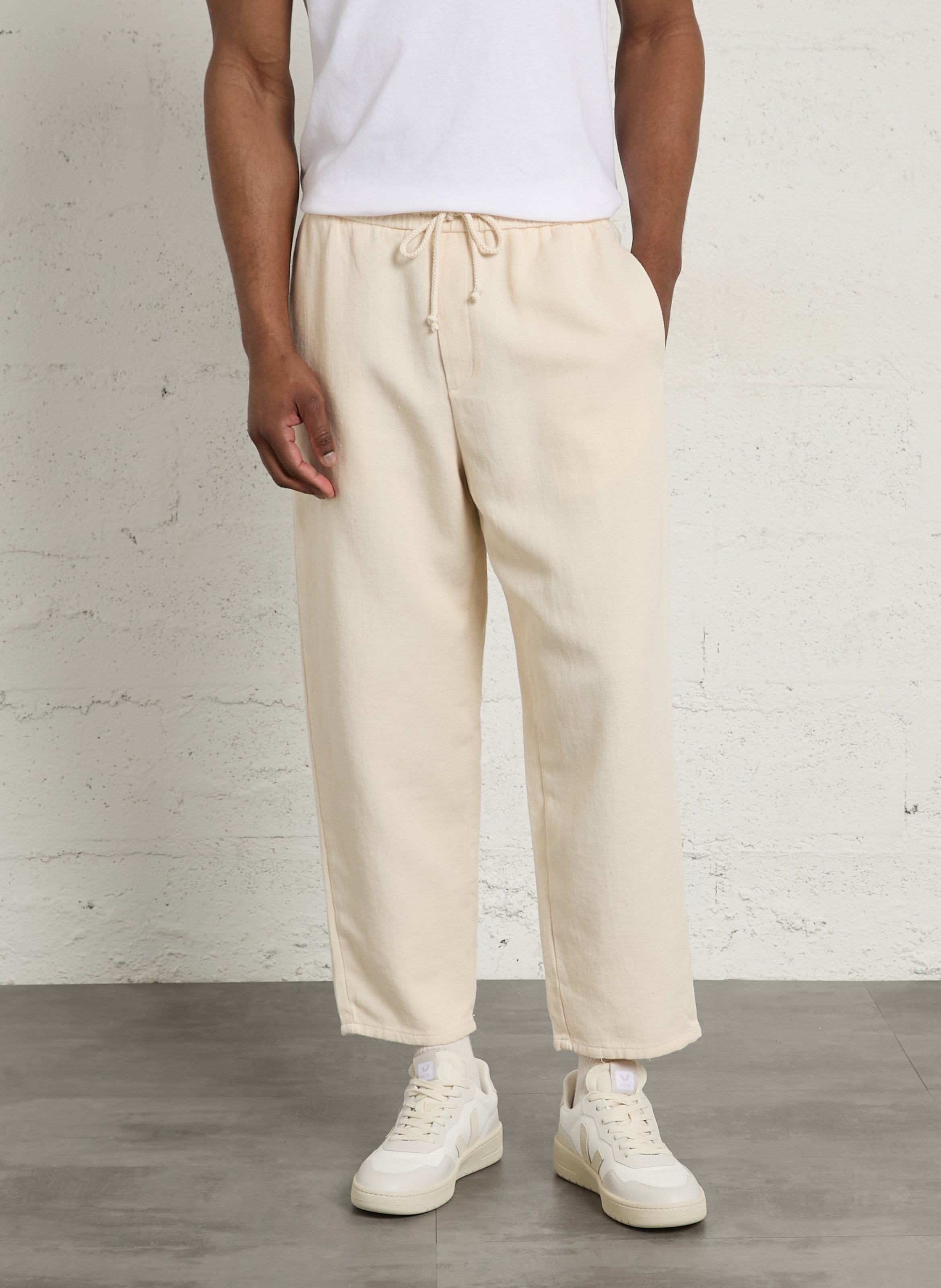 Jogging droit taille élastiquée uni afaz AMERICAN VINTAGE Beige