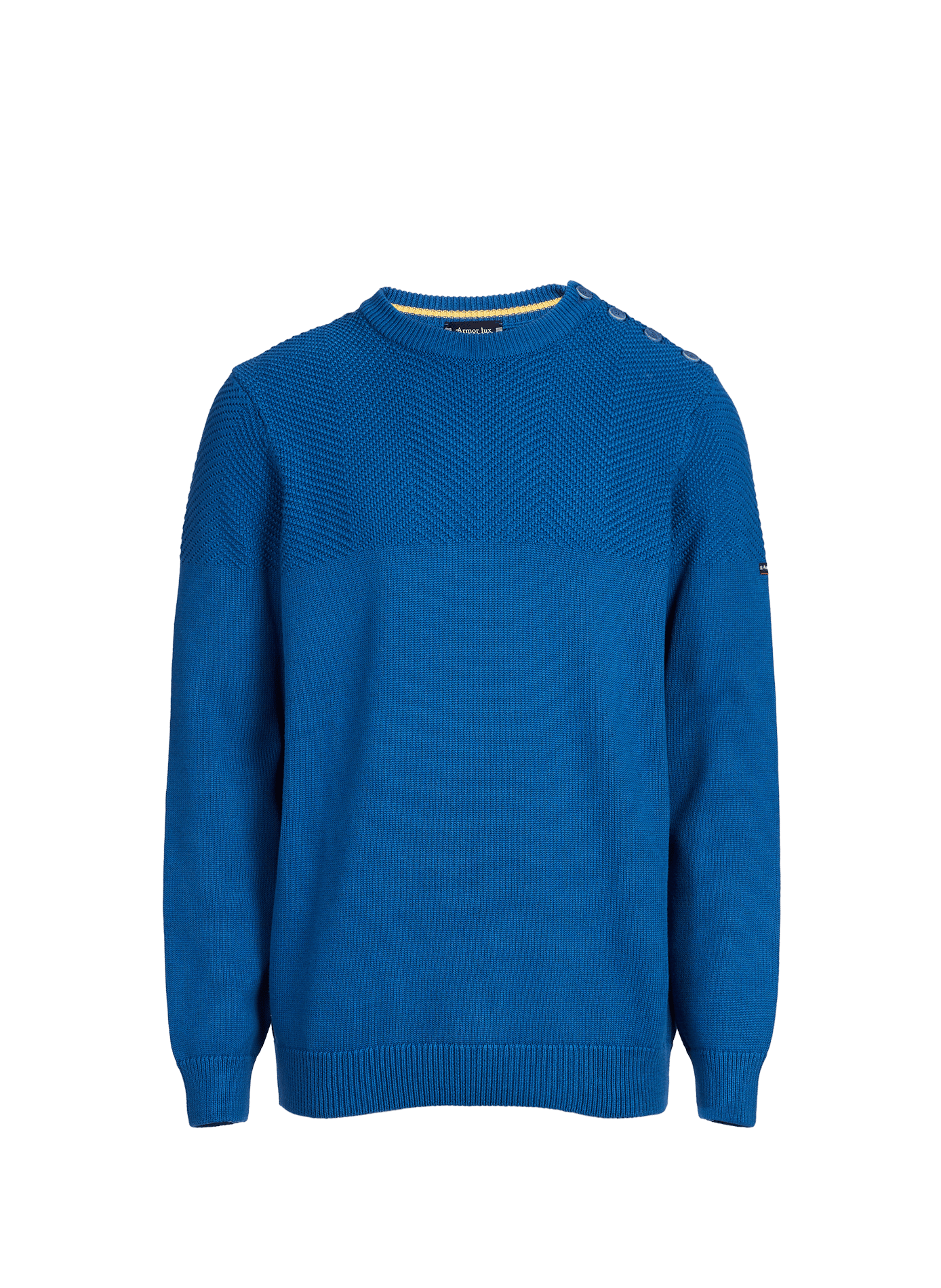 Round neck cotton sweater ARMOR-LUX Blue