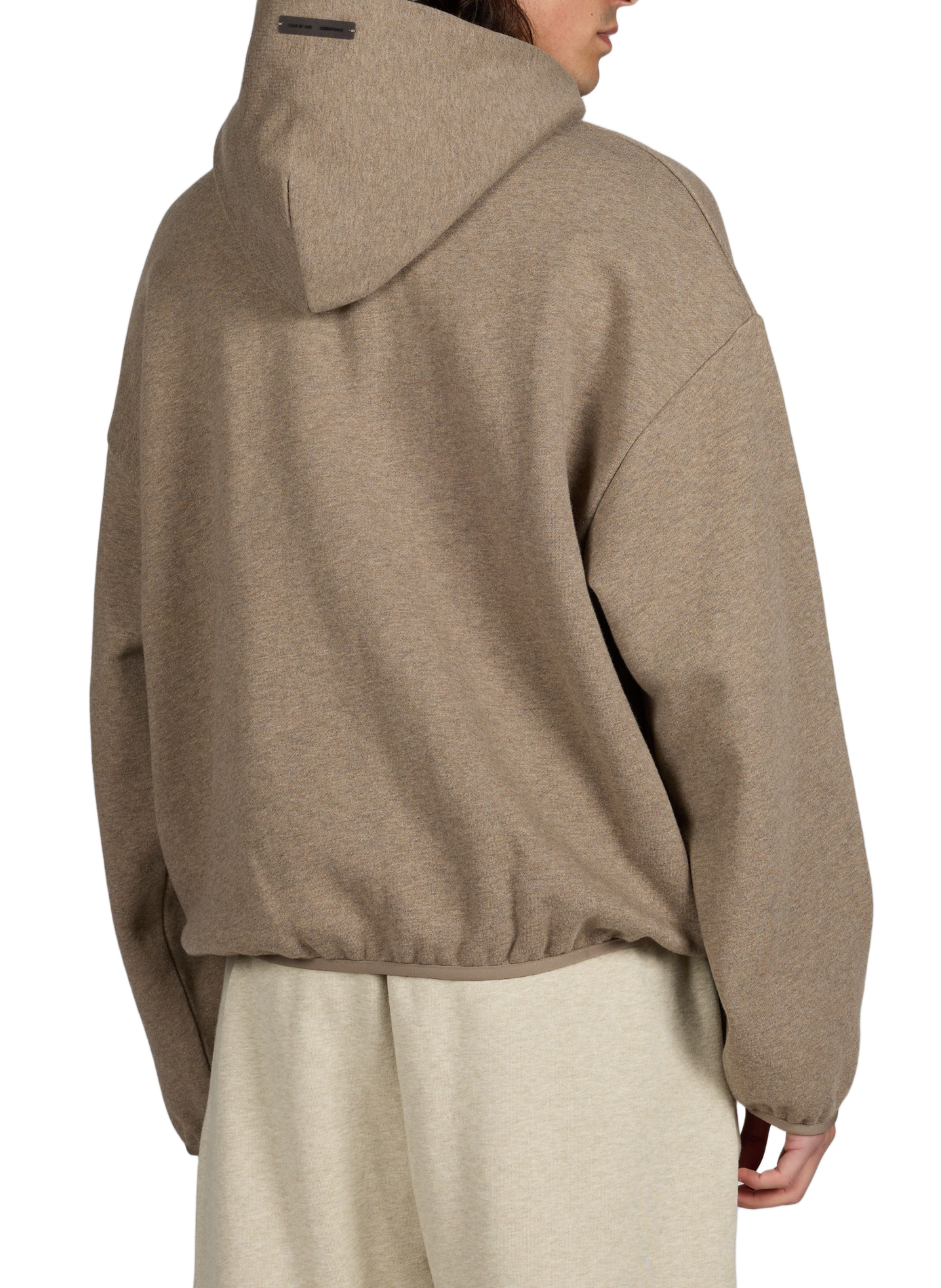 Sweat à capuche en coton mélangé FEAR OF GOD ESSENTIALS Gris