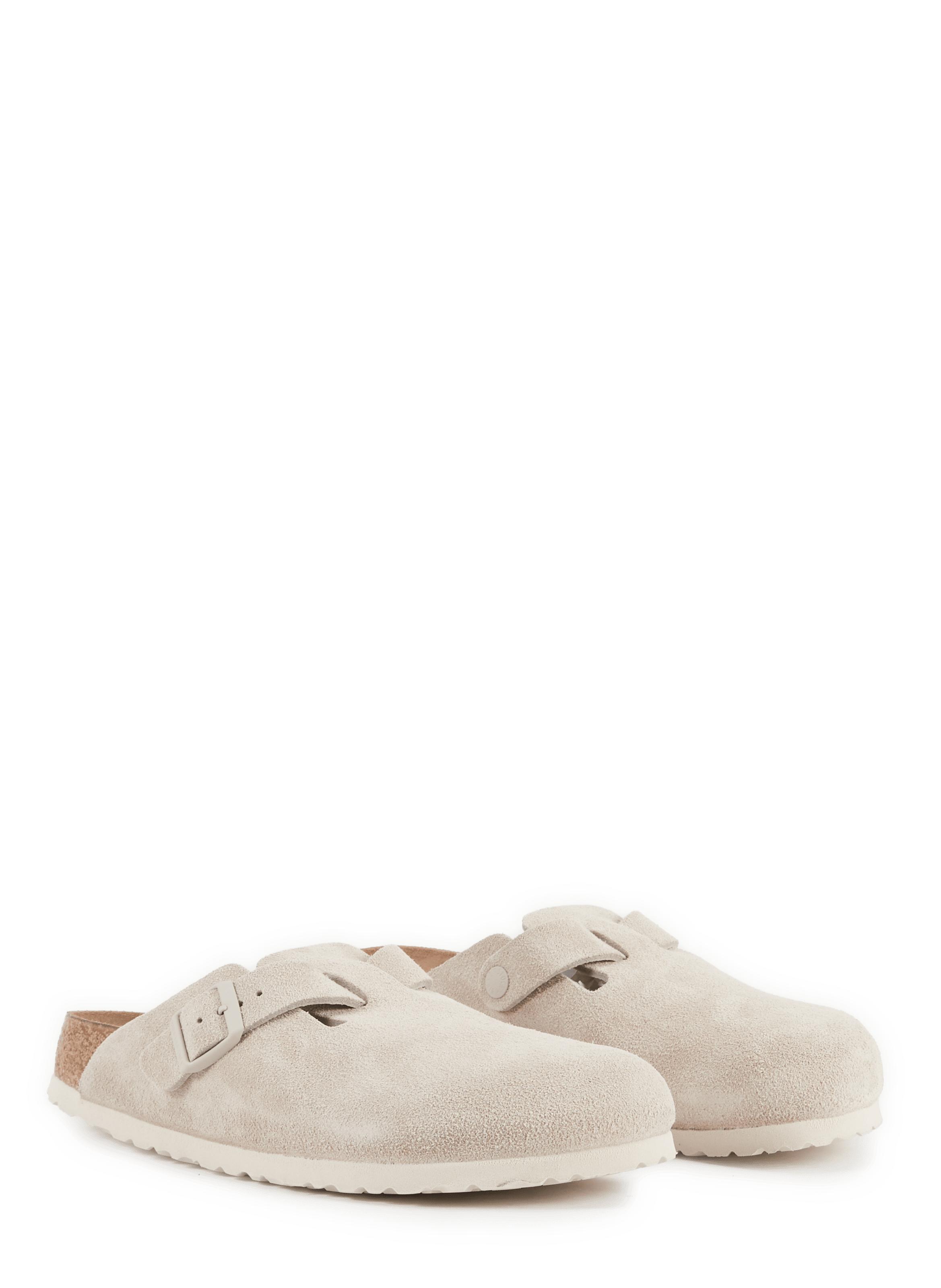 Boston suede leather clogs BIRKENSTOCK Beige