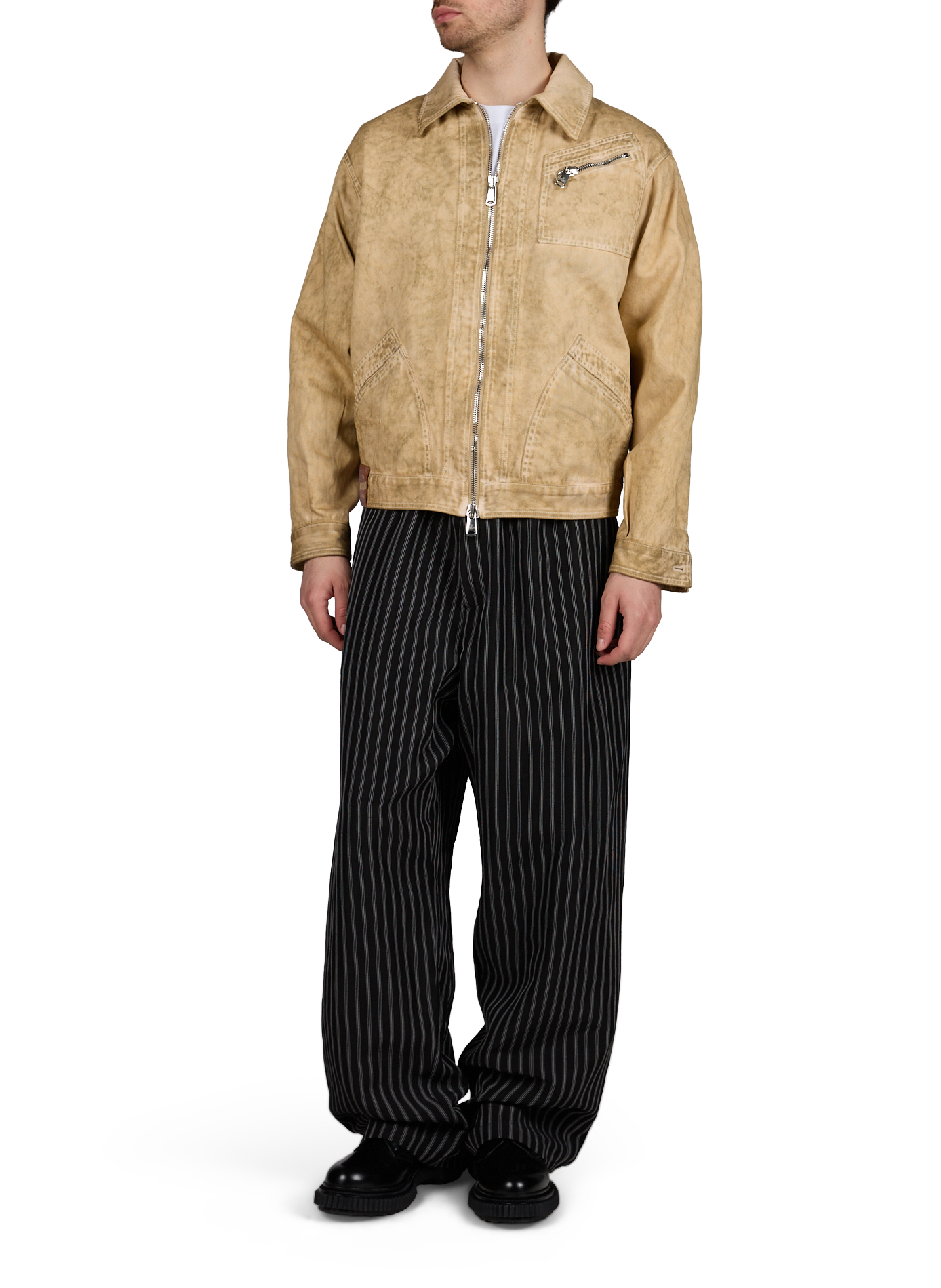 Denim jacket by Piranha in cotton VIVIENNE WESTWOOD Beige