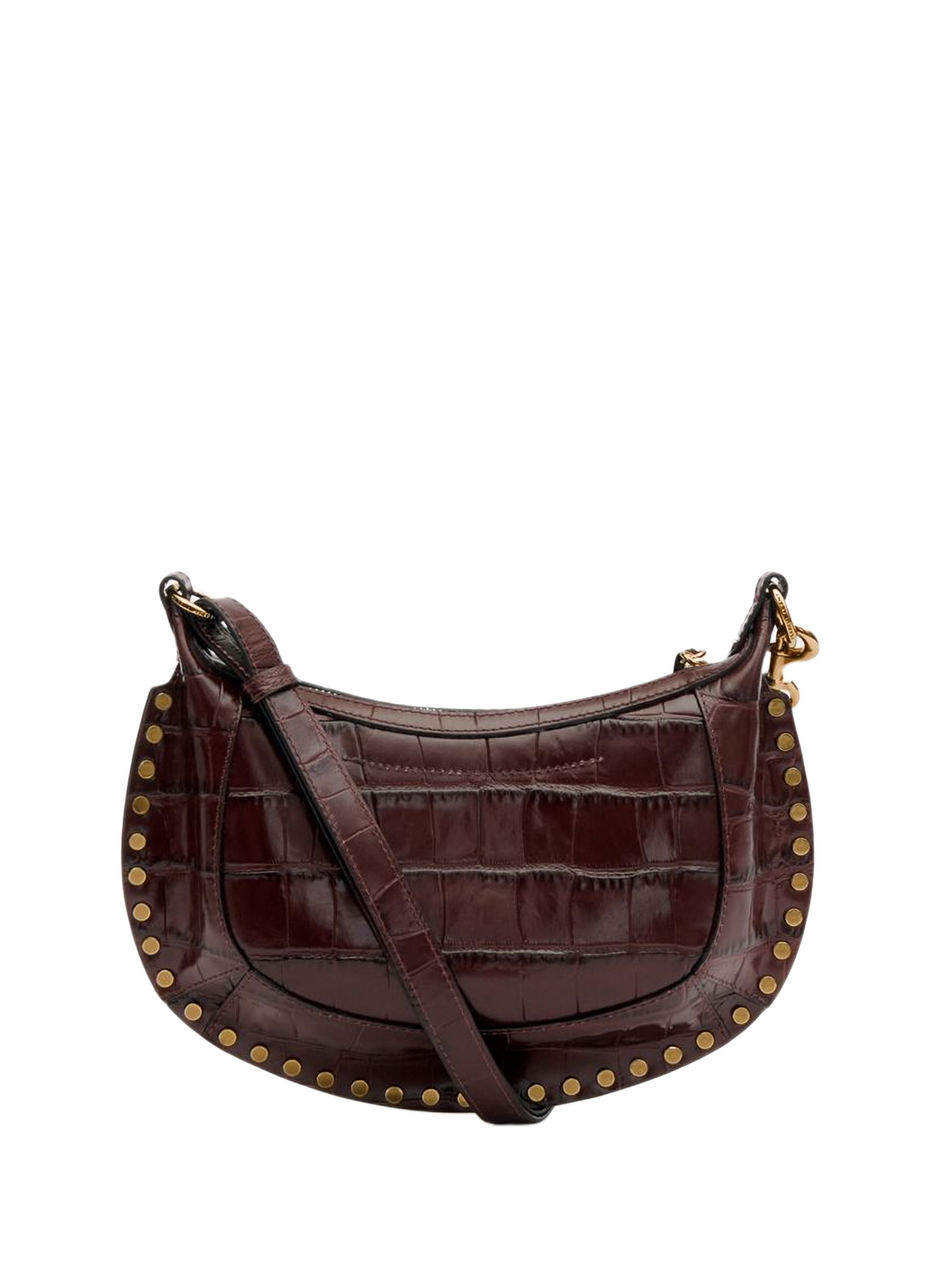 Oskan Moon crocodile effect leather handbag ISABEL MARANT Red