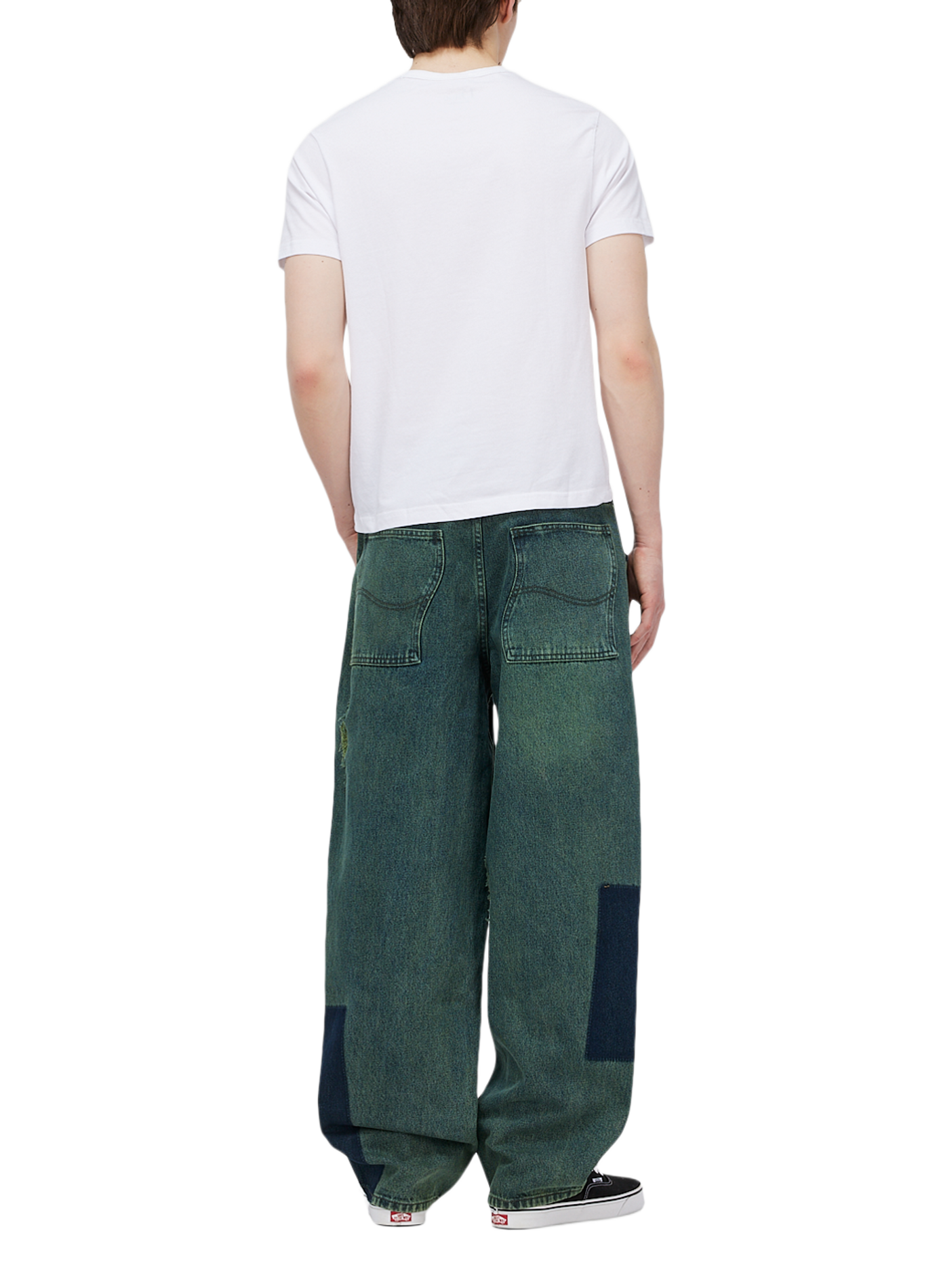 Wide-leg cotton jeans DIME Blue