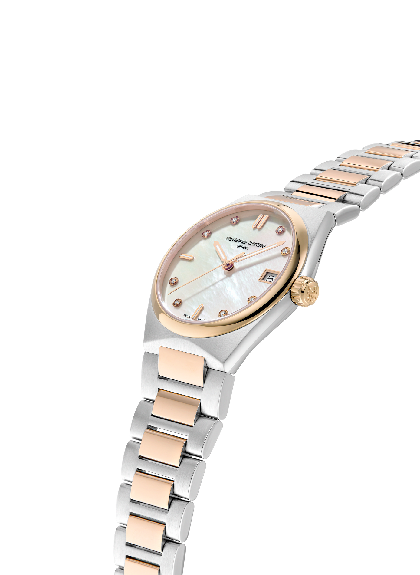 Montre quartz en acier inoxydable FREDERIQUE CONSTANT Blanc