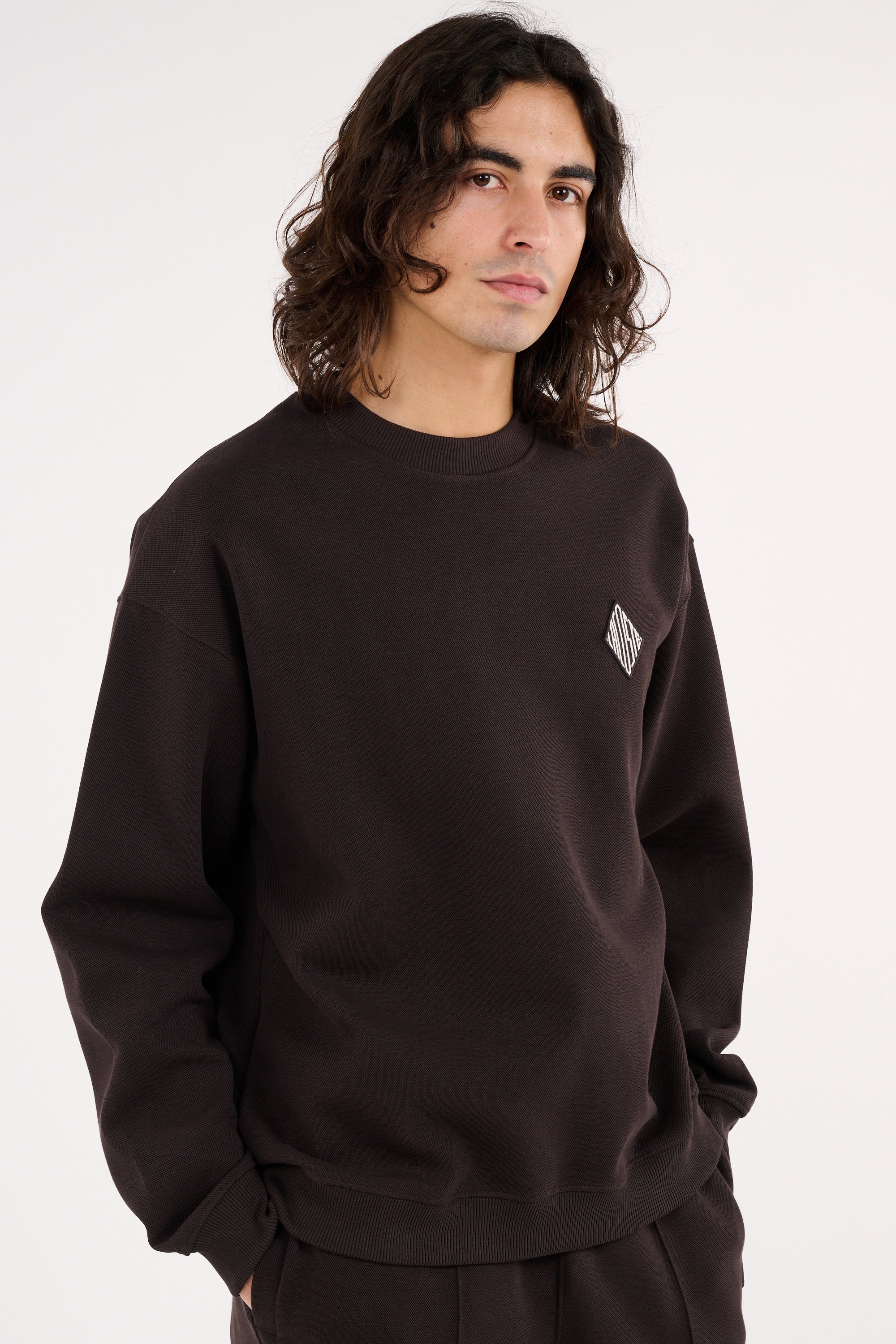 Sweatshirt sweatshirt LACOSTE Marron