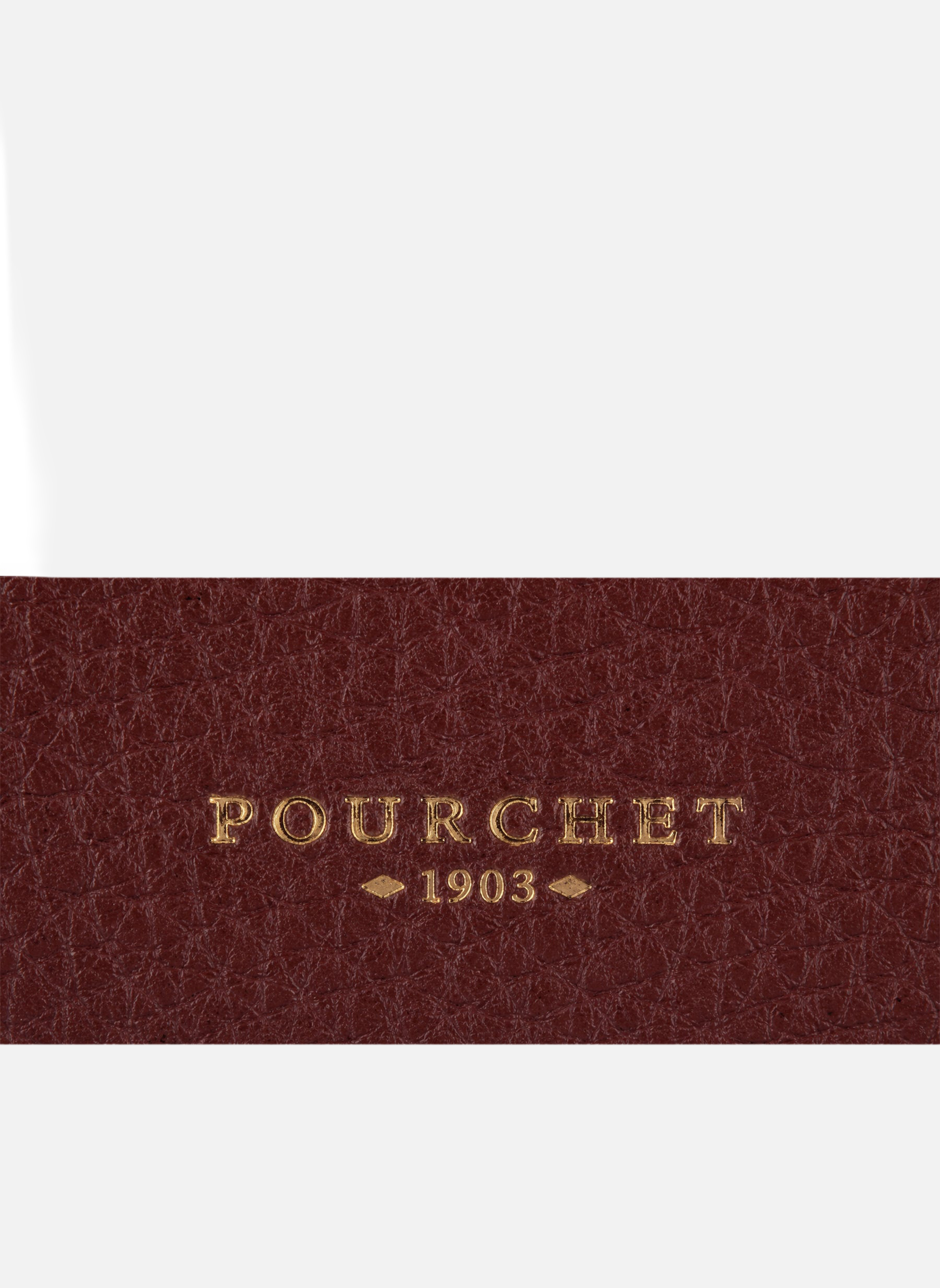 Club | porte-monnaie & porte-cartes en cuir de vachette POURCHET Rouge