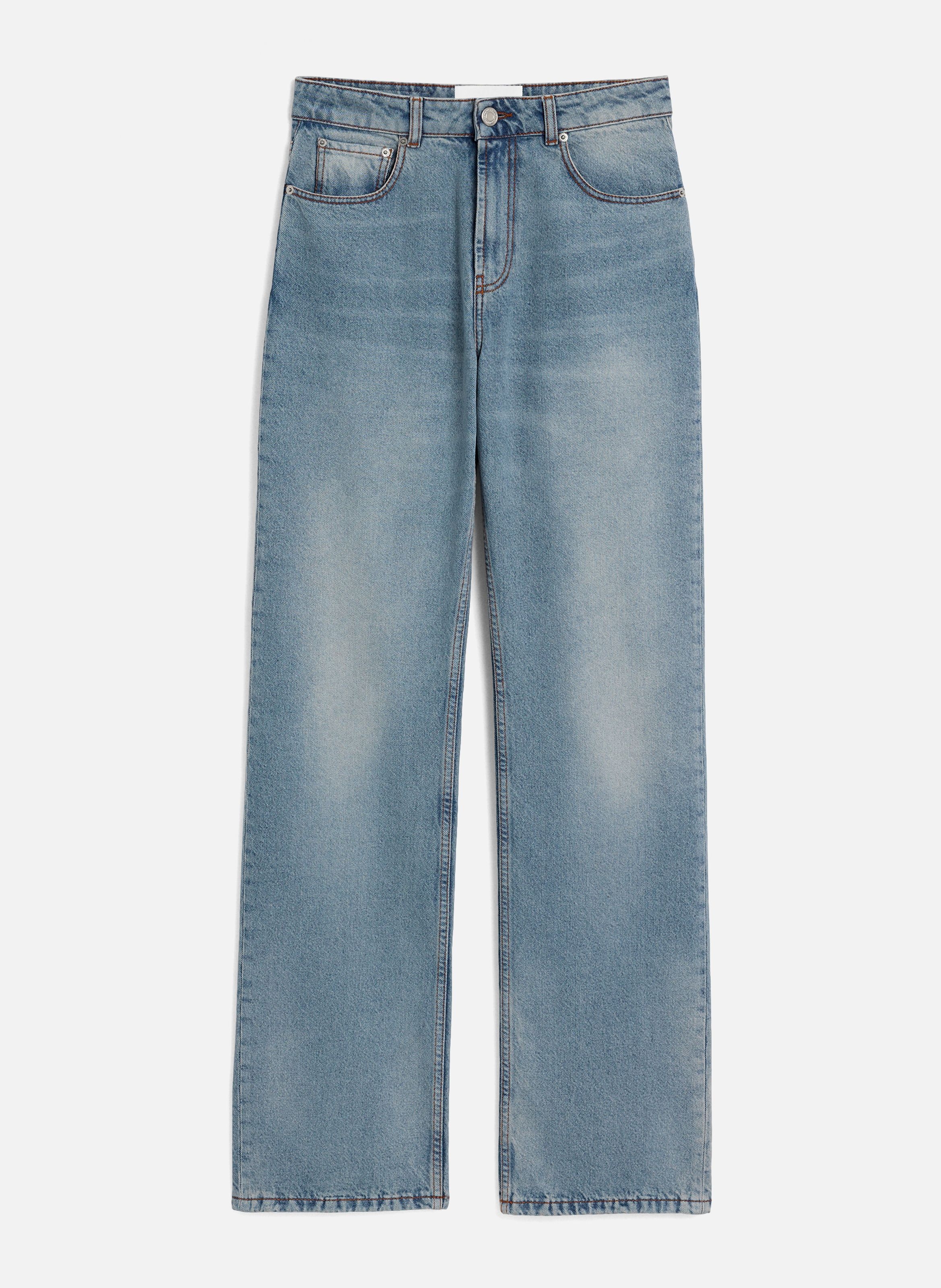 Jean coupe large en coton AMI PARIS Bleu