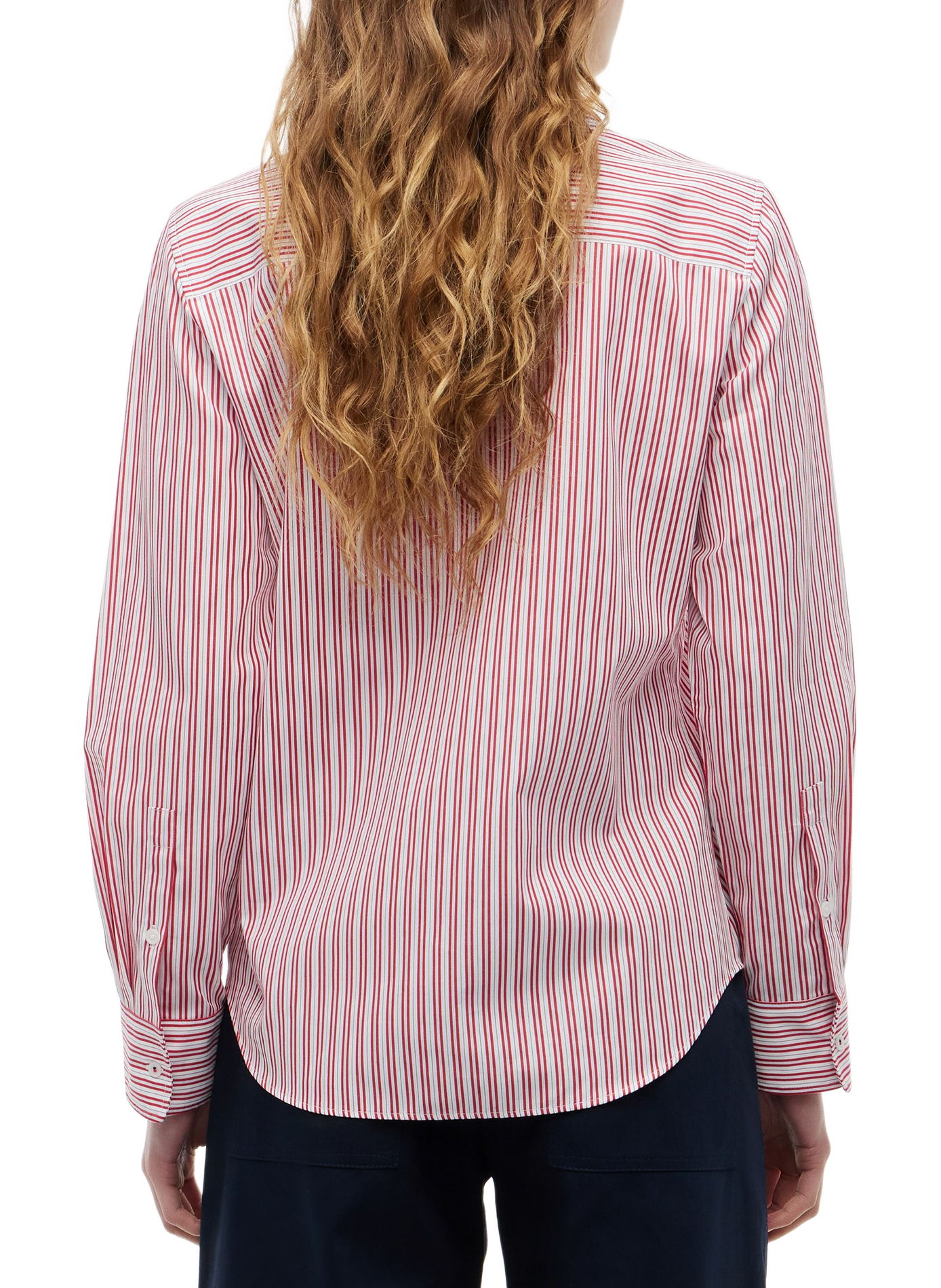 Striped shirt with embroidered logo in cotton TOMMY HILFIGER Multicolour