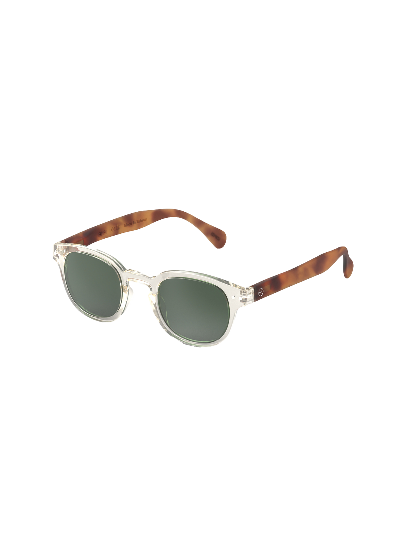 Transparent and round sunglasses IZIPIZI Transparent