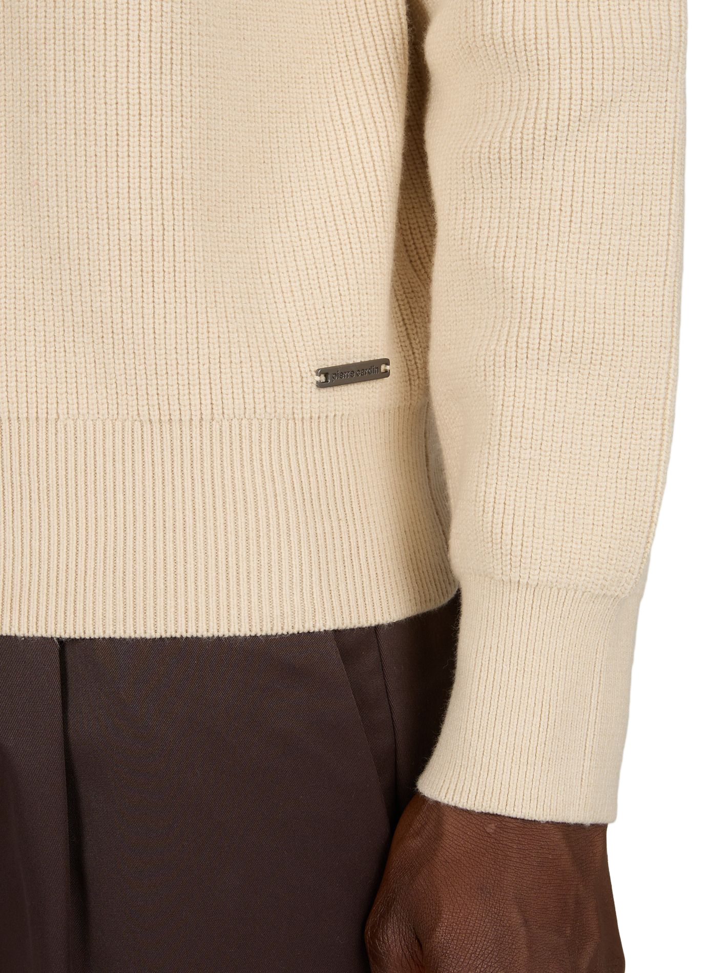 Einfarbig geknöpfter Cardigan PIERRE CARDIN Grau