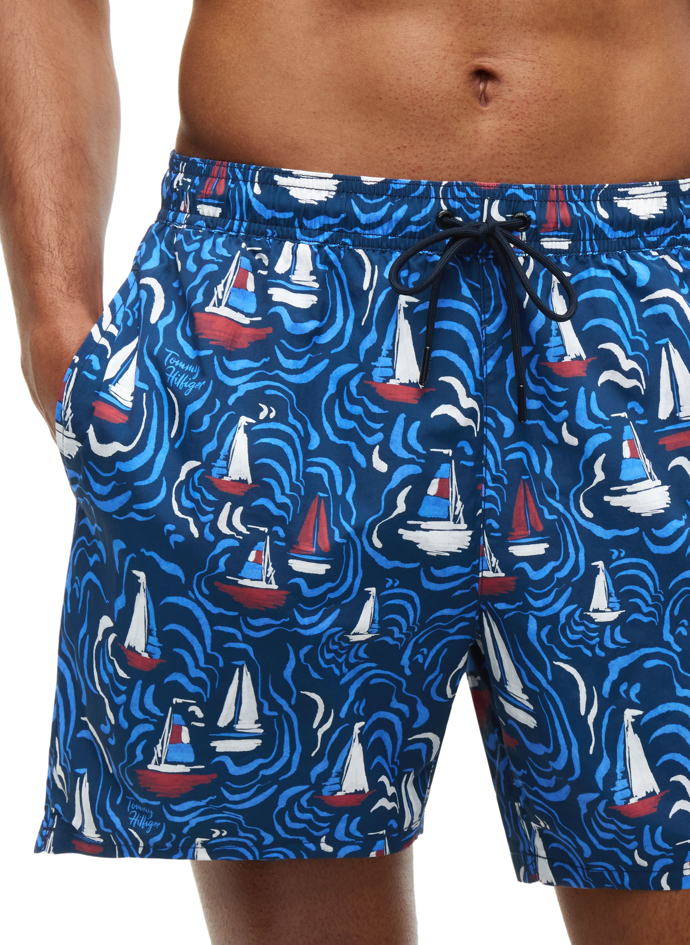 Short de bain imprimé TOMMY HILFIGER Bleu