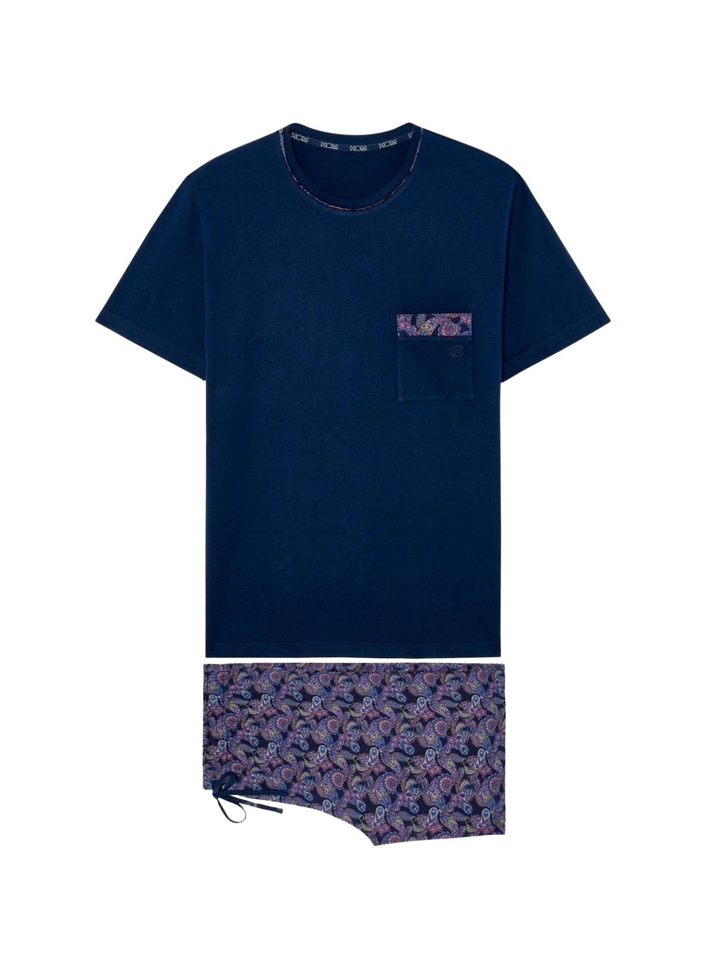 Printed cotton pajama set HOM Multicolour