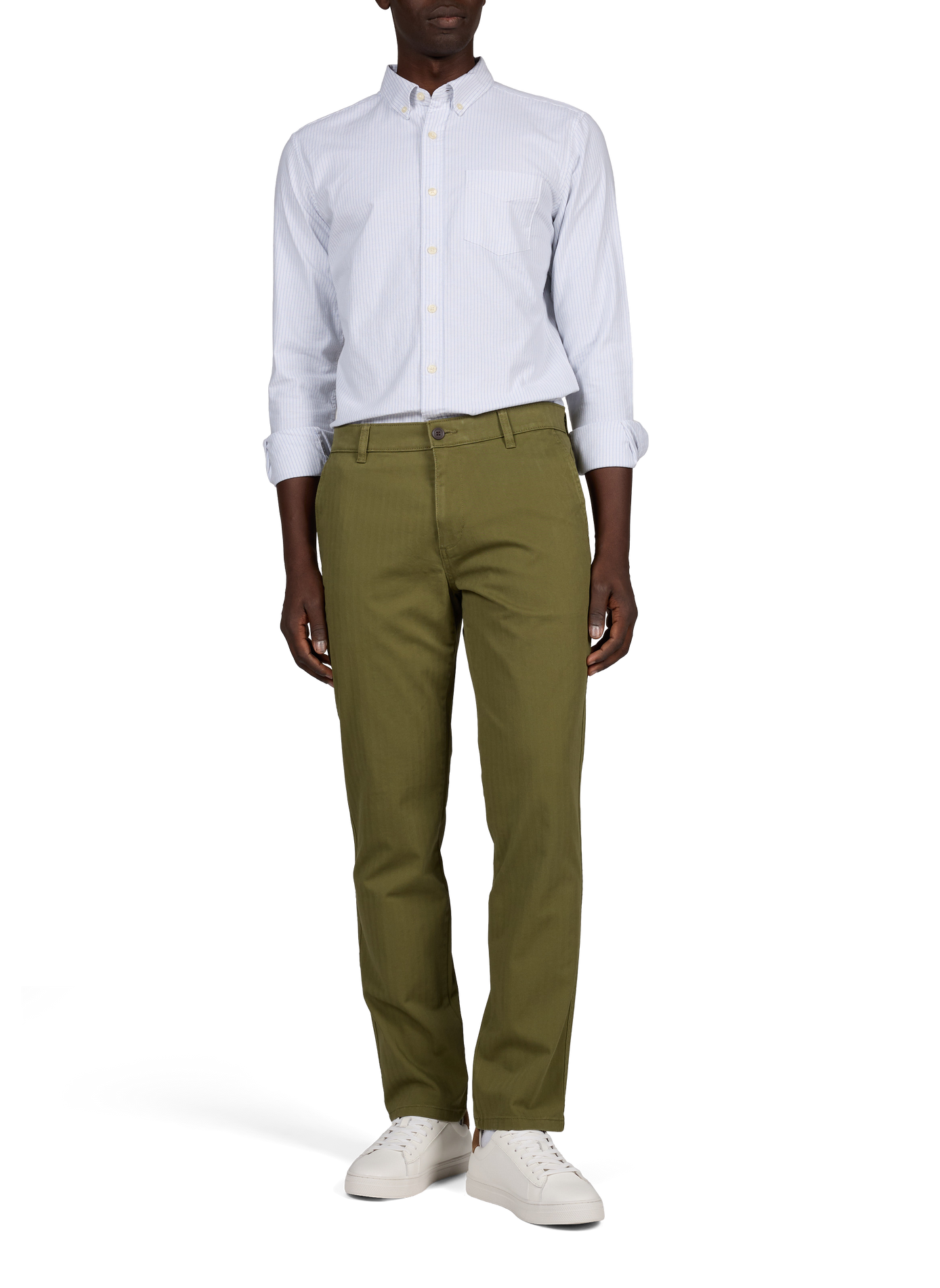 Pantalon chino slim en coton mélangé DOCKERS Kaki