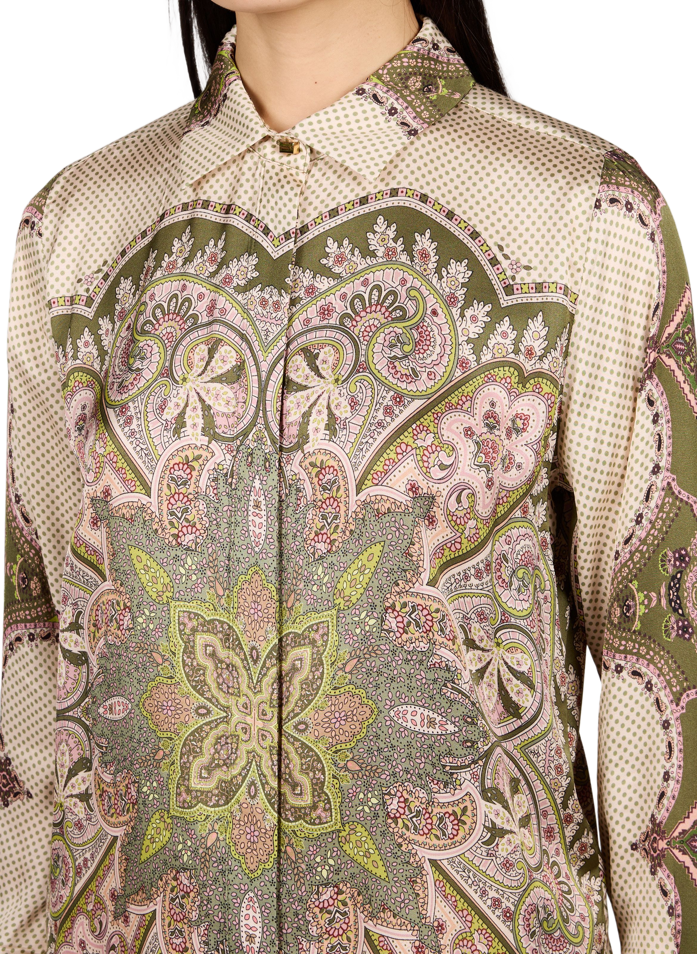 Straight fluid printed shirt GUESS Multicolour