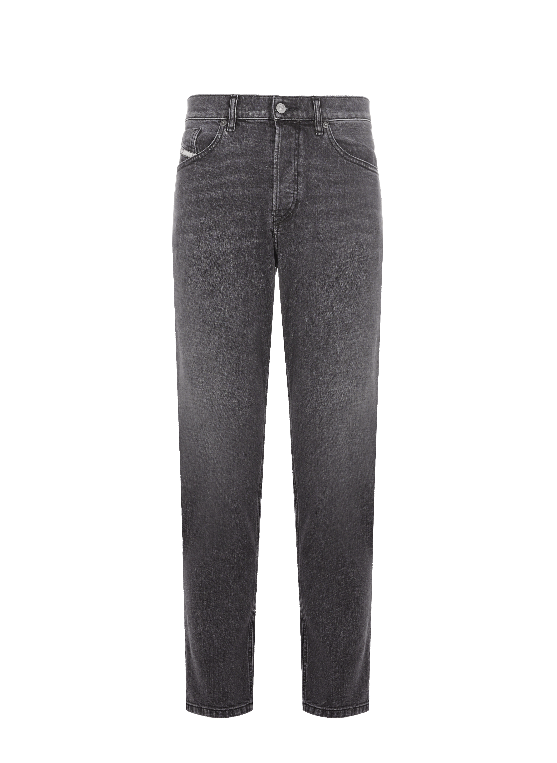 Jean droit en coton stretch