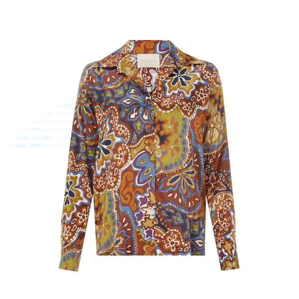 Blouse à imprimé en soie
