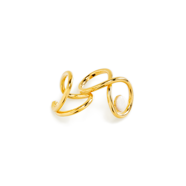 D'estree Louise Double Ring In Gold