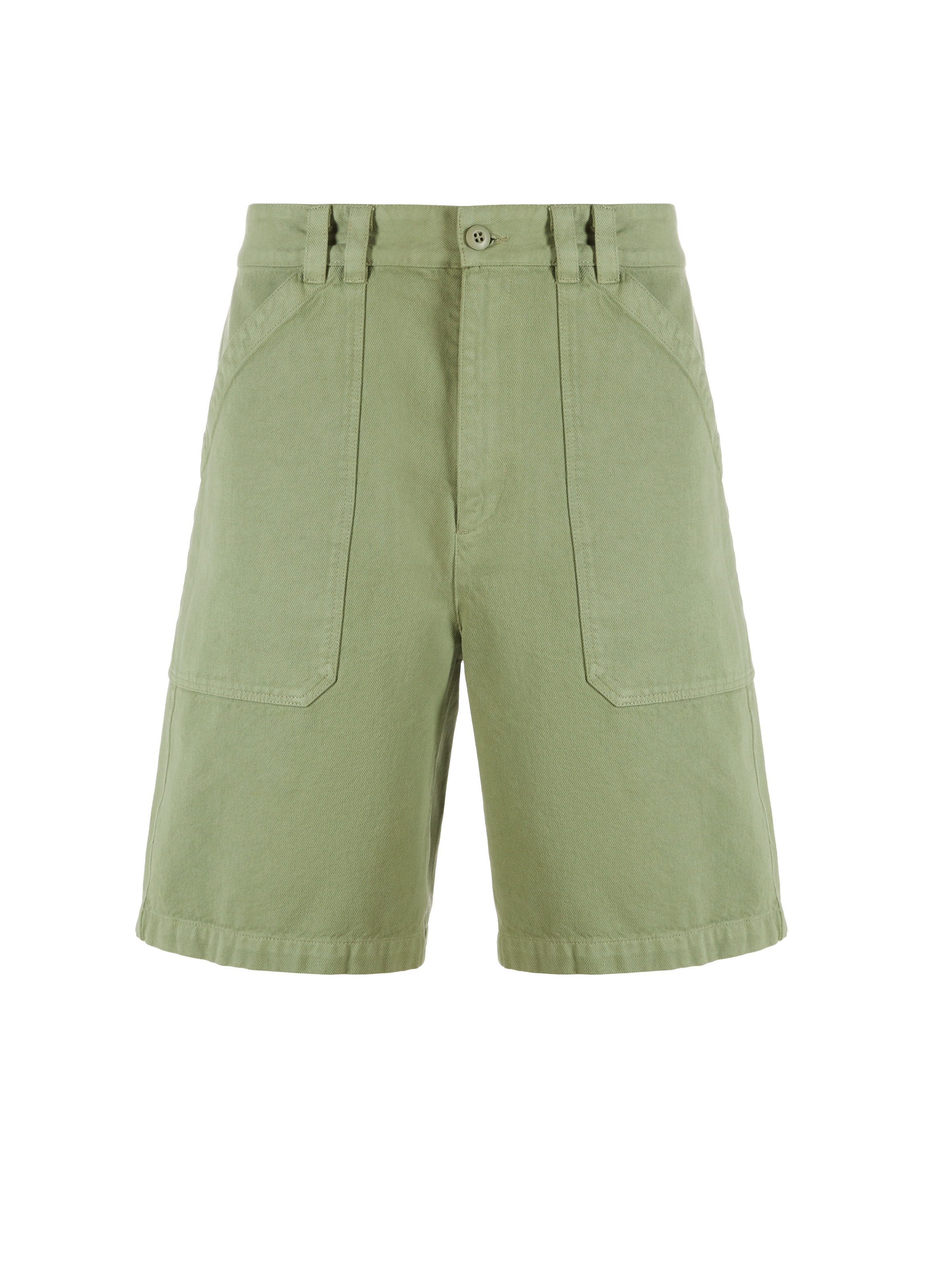 A.P.C. Parker cotton shorts Green